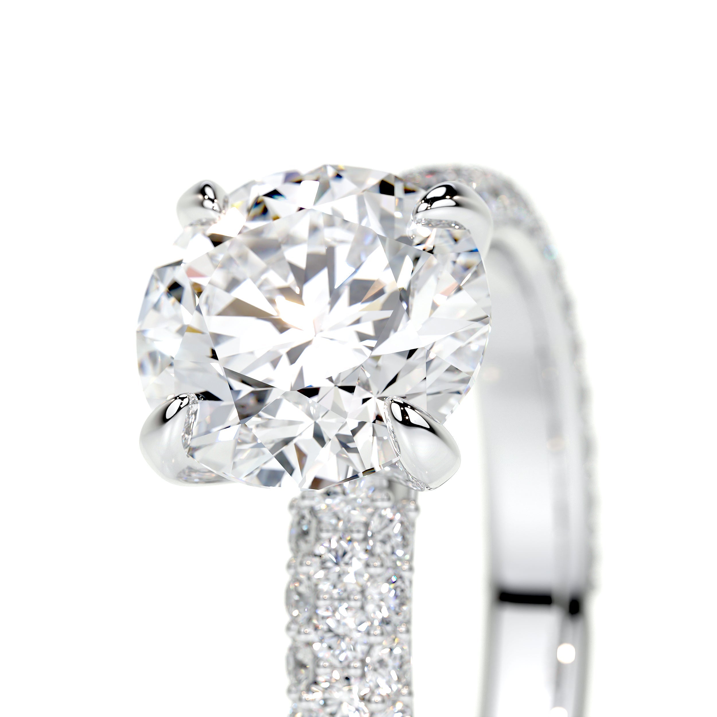 Charlotte Lab Grown Diamond Ring   (2.5 Carat) -18K White Gold