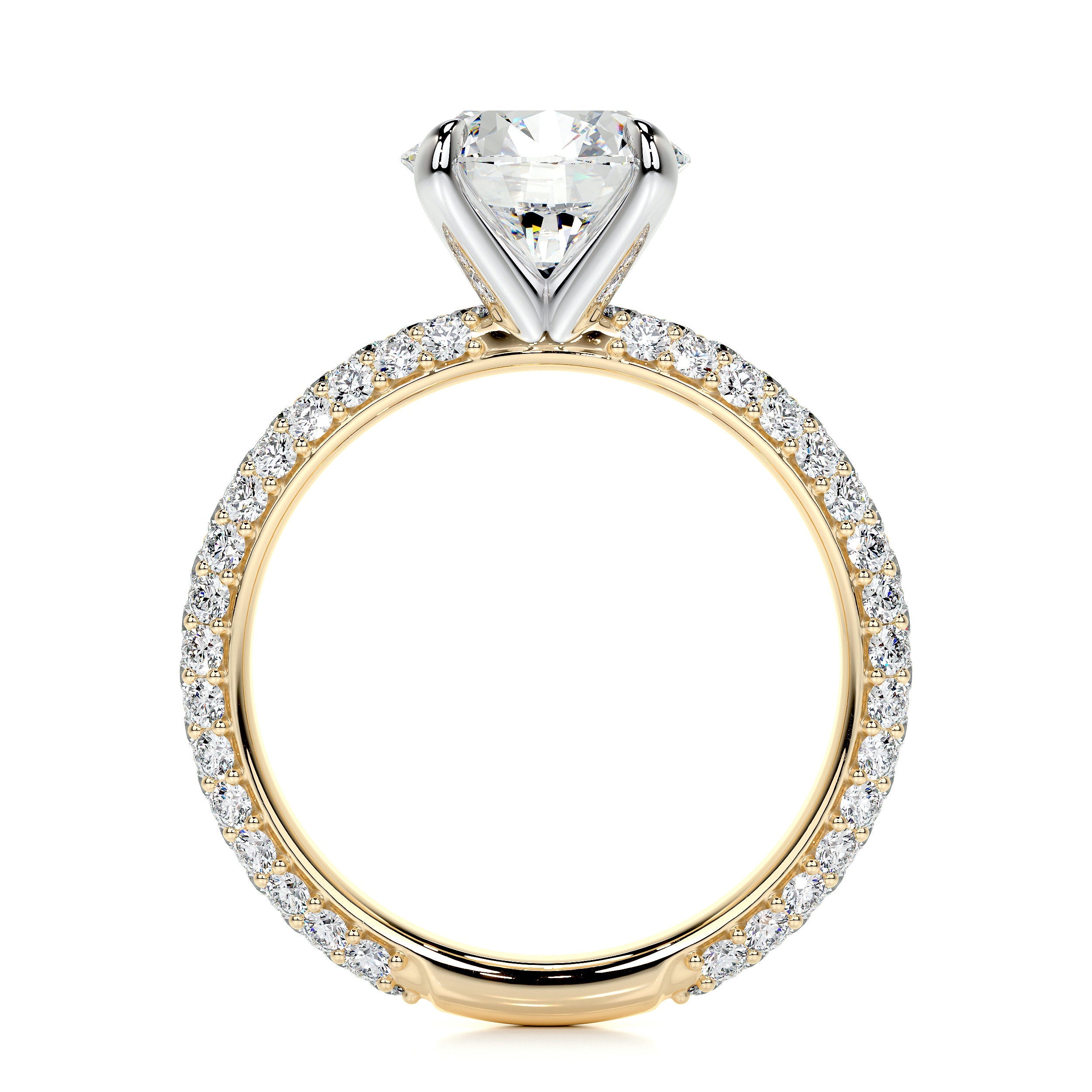Charlotte Lab Grown Diamond Ring (2.5 Carat) -18K Yellow Gold