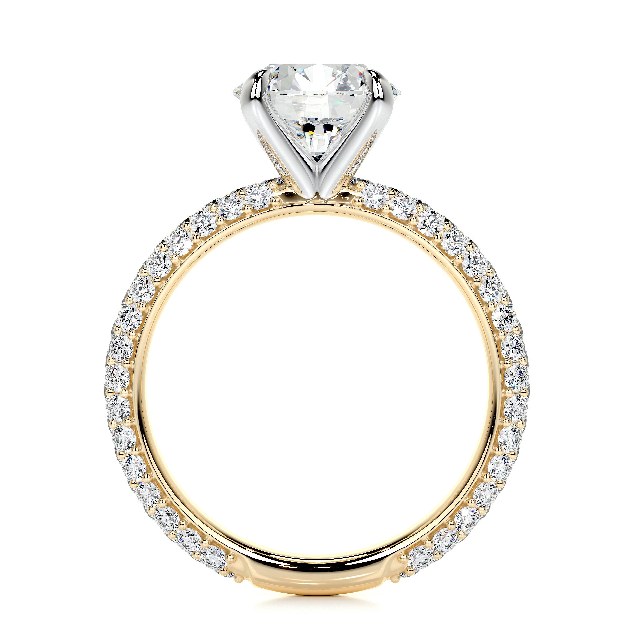Charlotte Lab Grown Diamond Ring   (2.5 Carat) -18K Yellow Gold