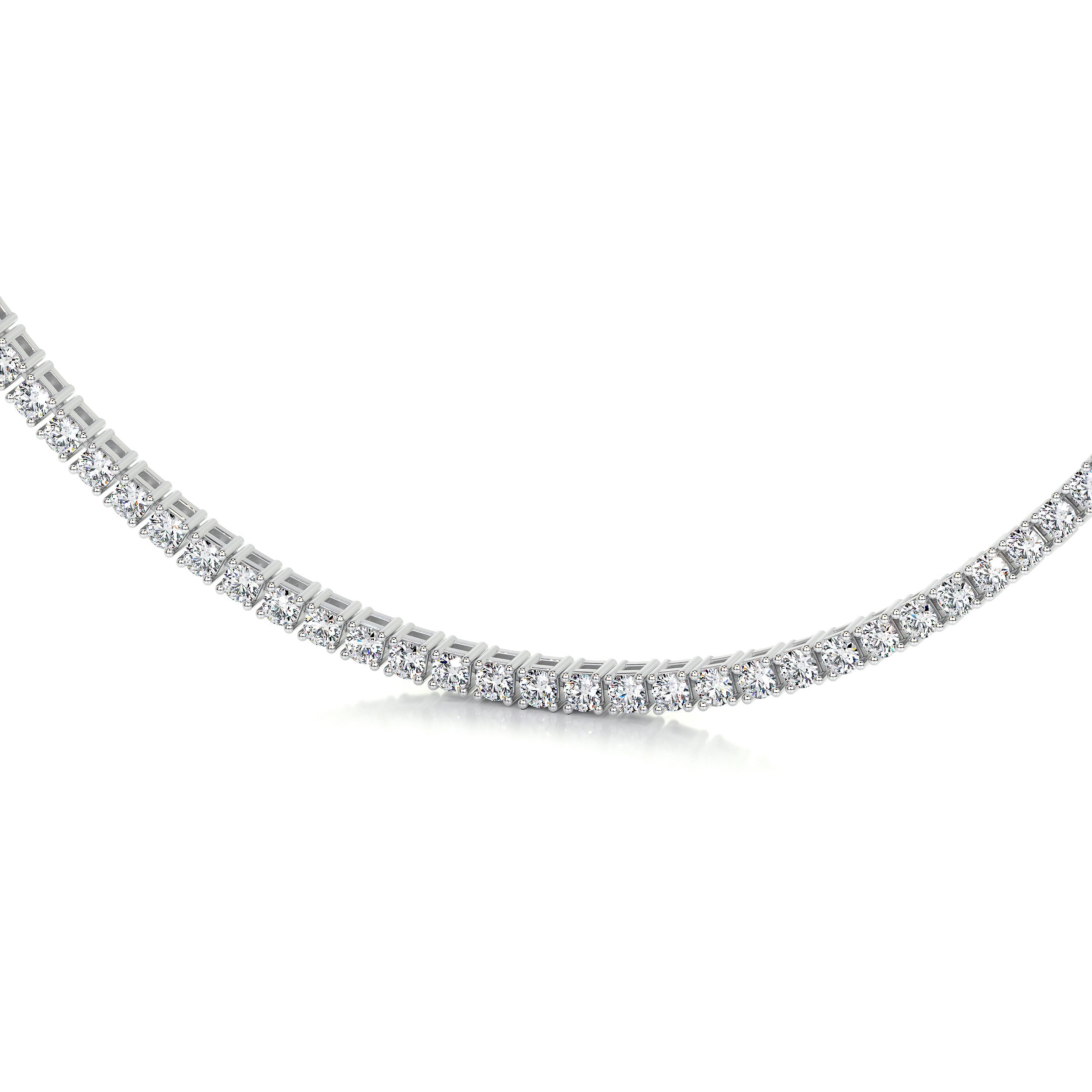 Callie Lab Grown Diamond Tennis Collier   (6.00 Carat) -14K White Gold