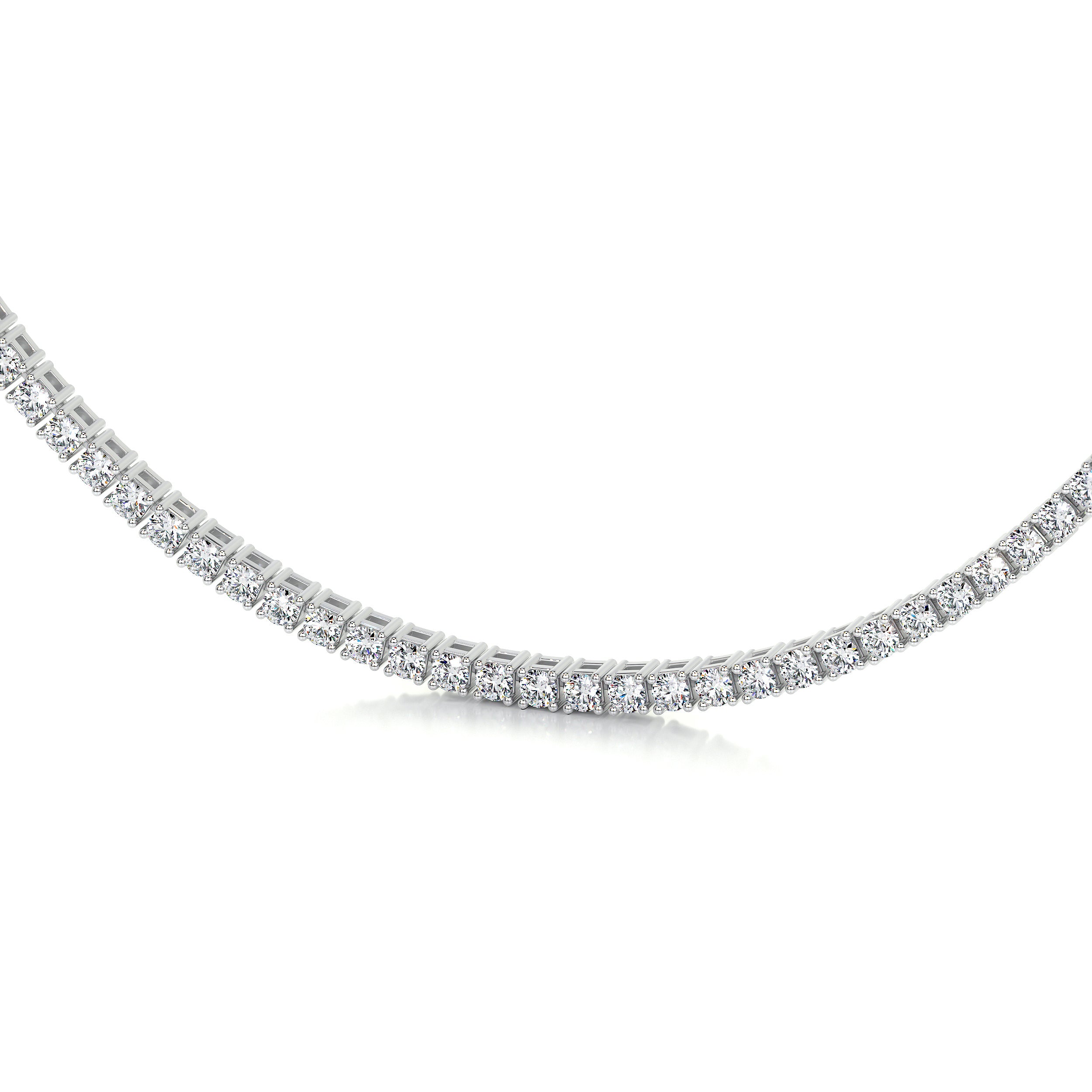 Callie Lab Grown Diamond Tennis Collier (6.00 Carat) -18K White Gold