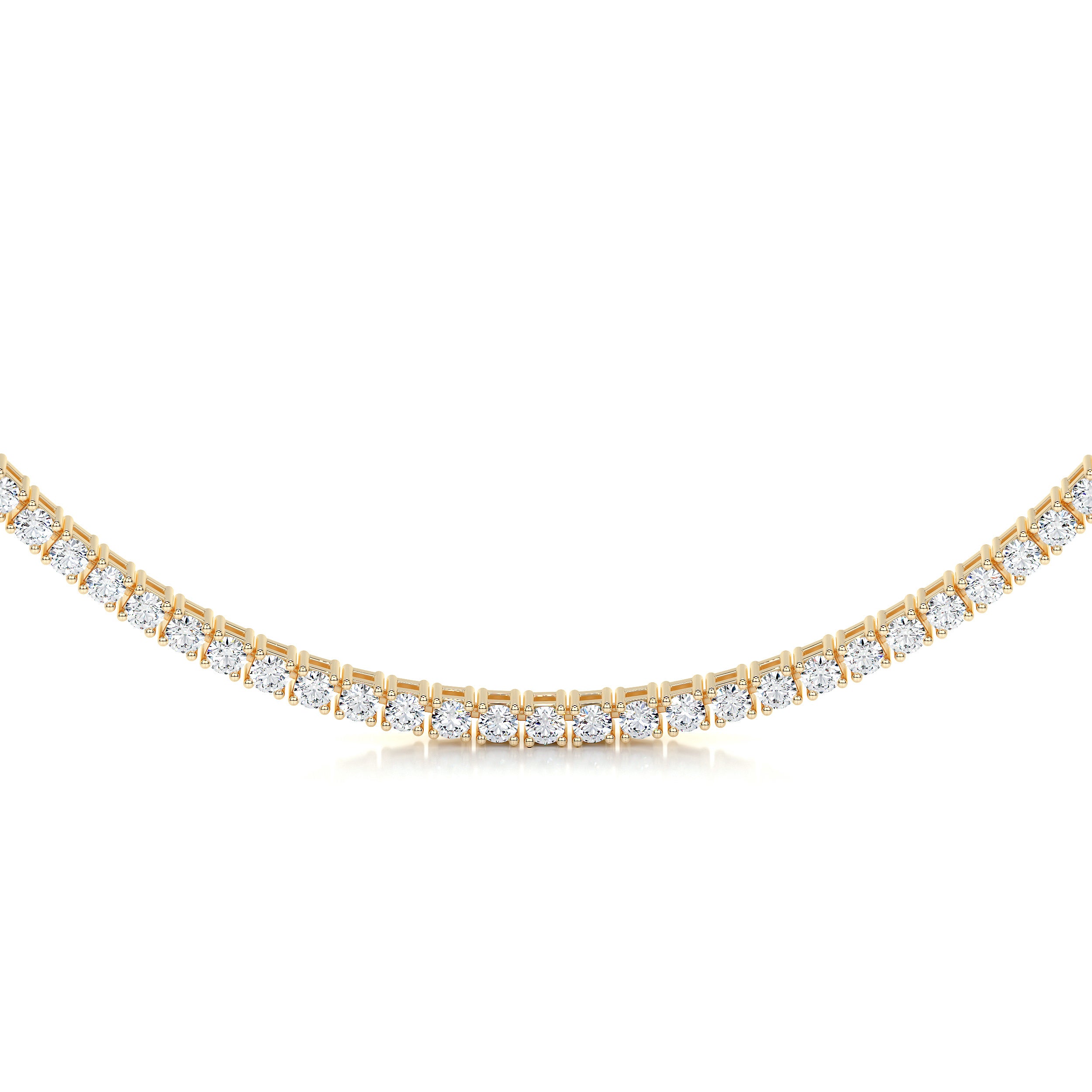 Callie Diamond Tennis Necklace Collier (6.00 Carat) -18K Yellow Gold