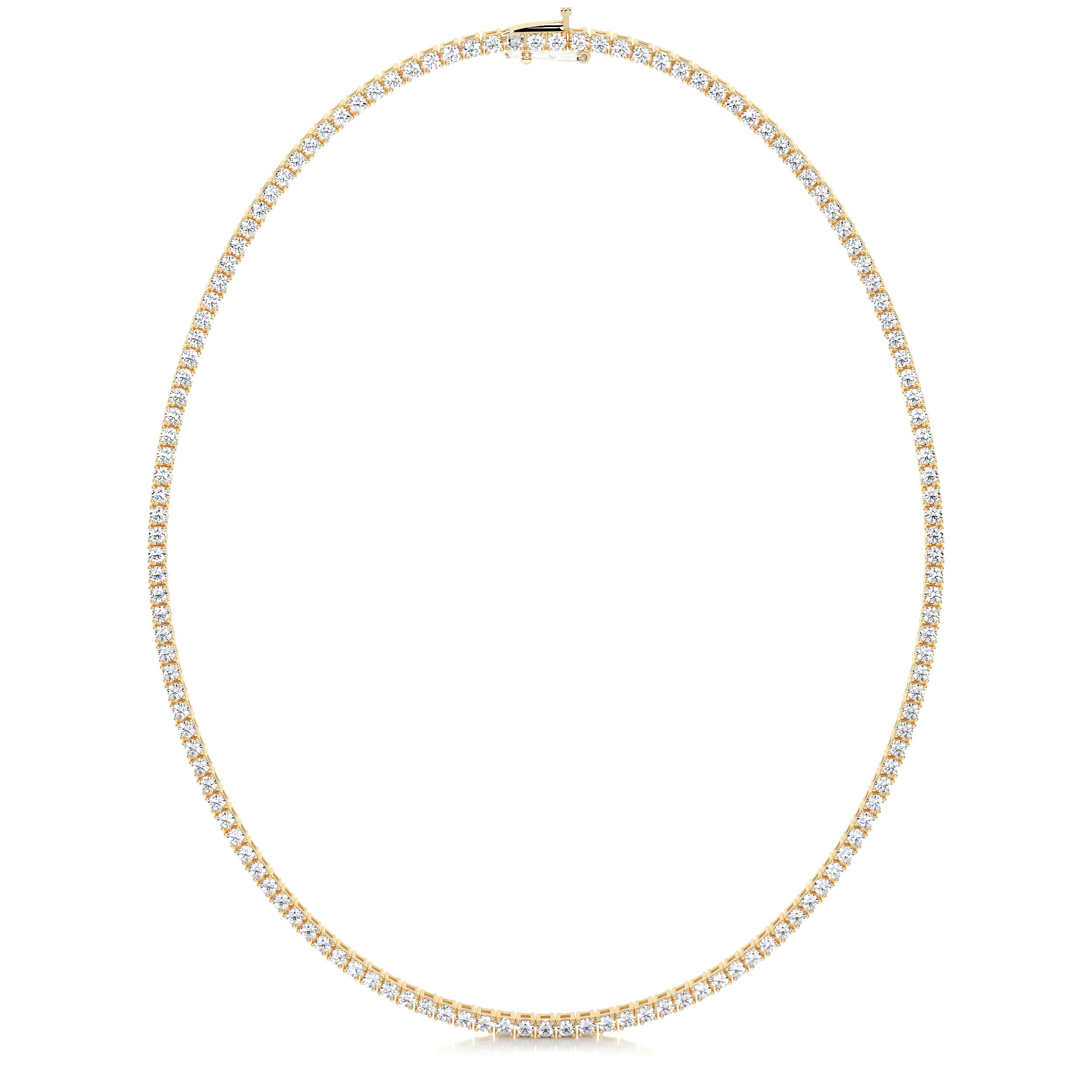 Callie Diamond Tennis Necklace Collier (6.00 Carat) -18K Yellow Gold