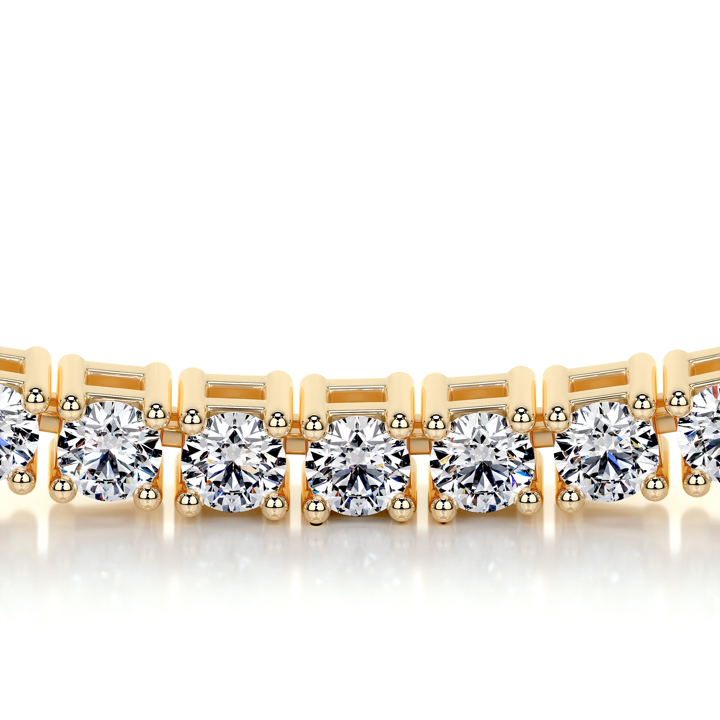 Callie Diamond Tennis Necklace Collier (6.00 Carat) -18K Yellow Gold