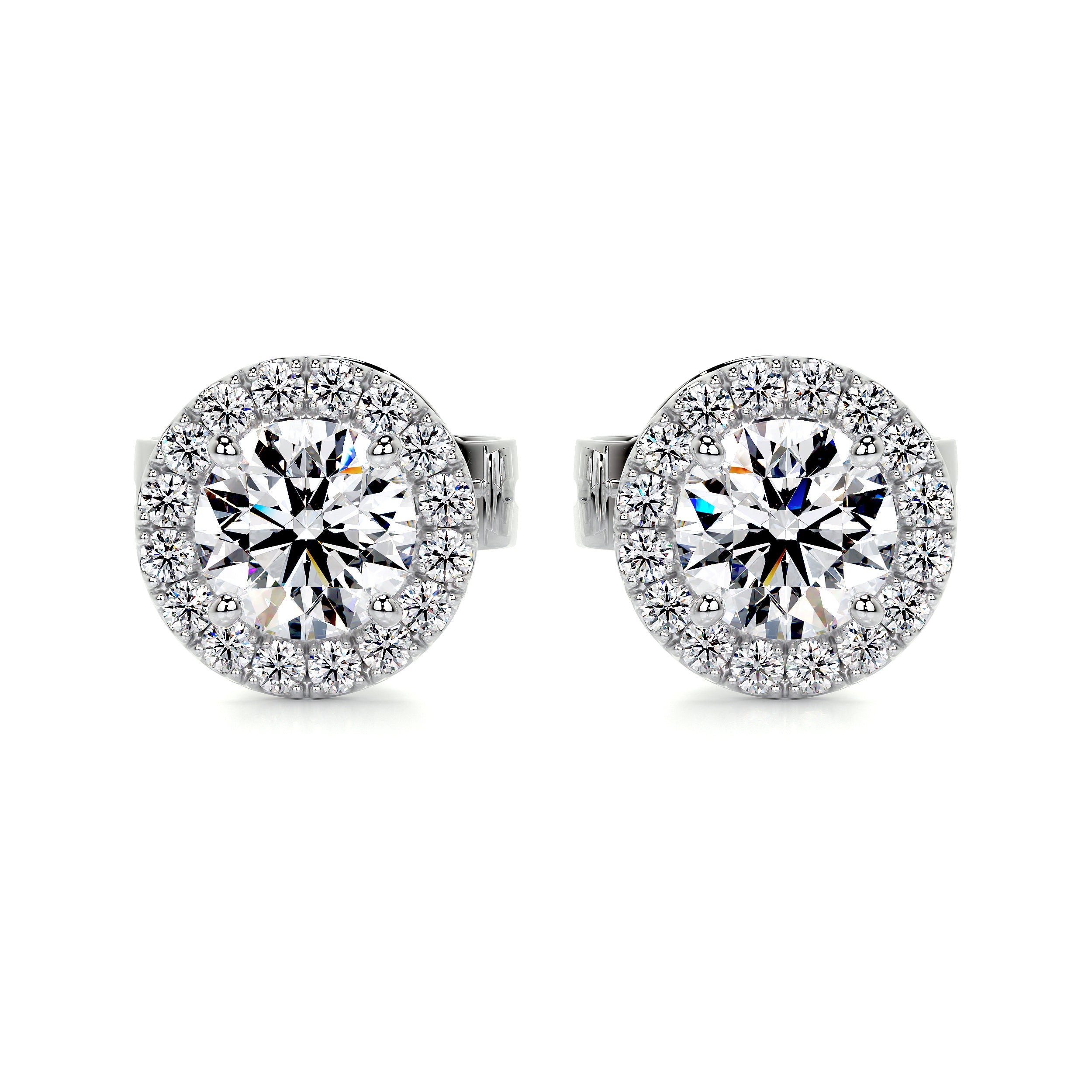 Courtney Lab Grown Diamond Earrings -18K White Gold