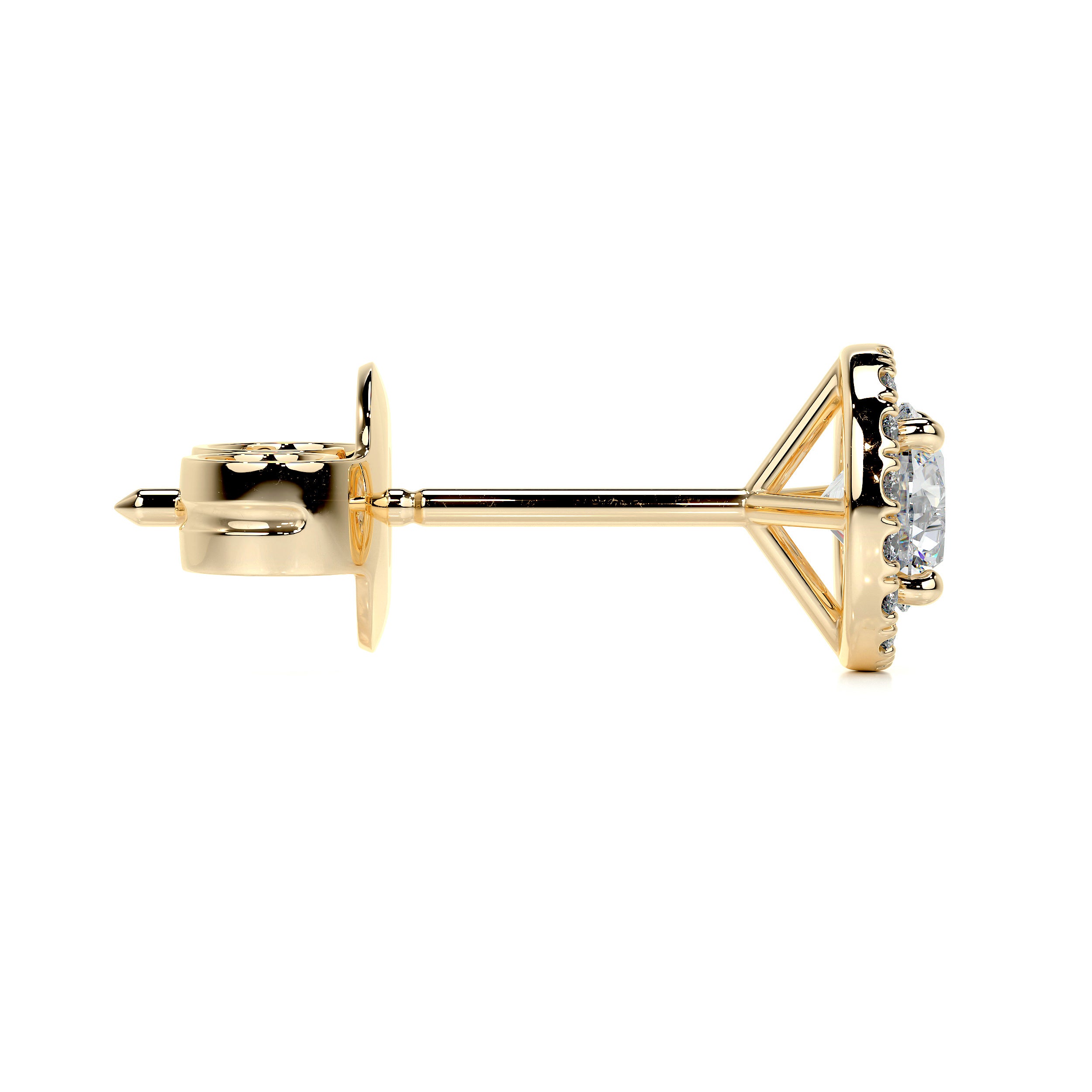 Courtney Lab Grown Diamond Earrings -18K Yellow Gold