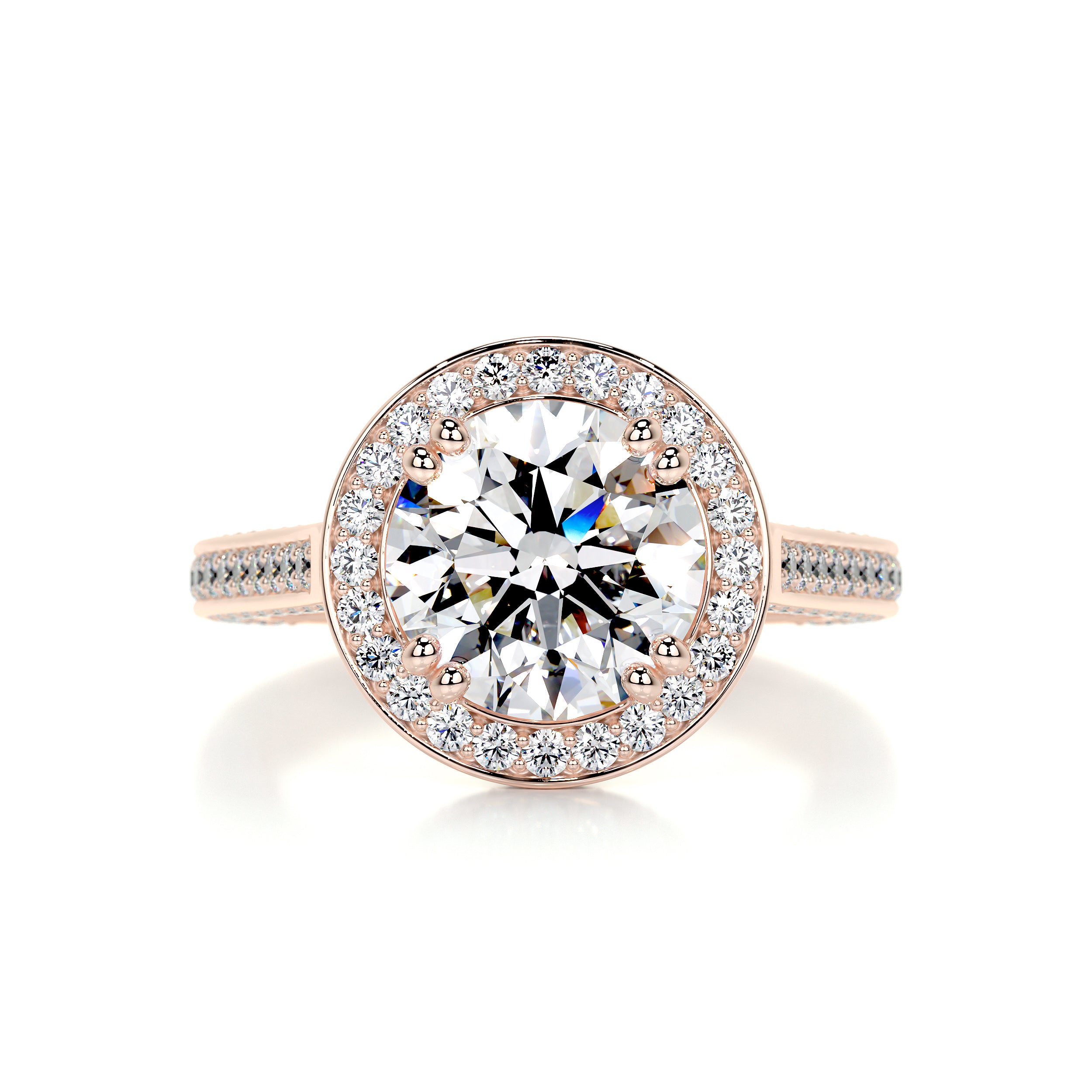 Lynn Diamond Engagement Ring -14K Rose Gold