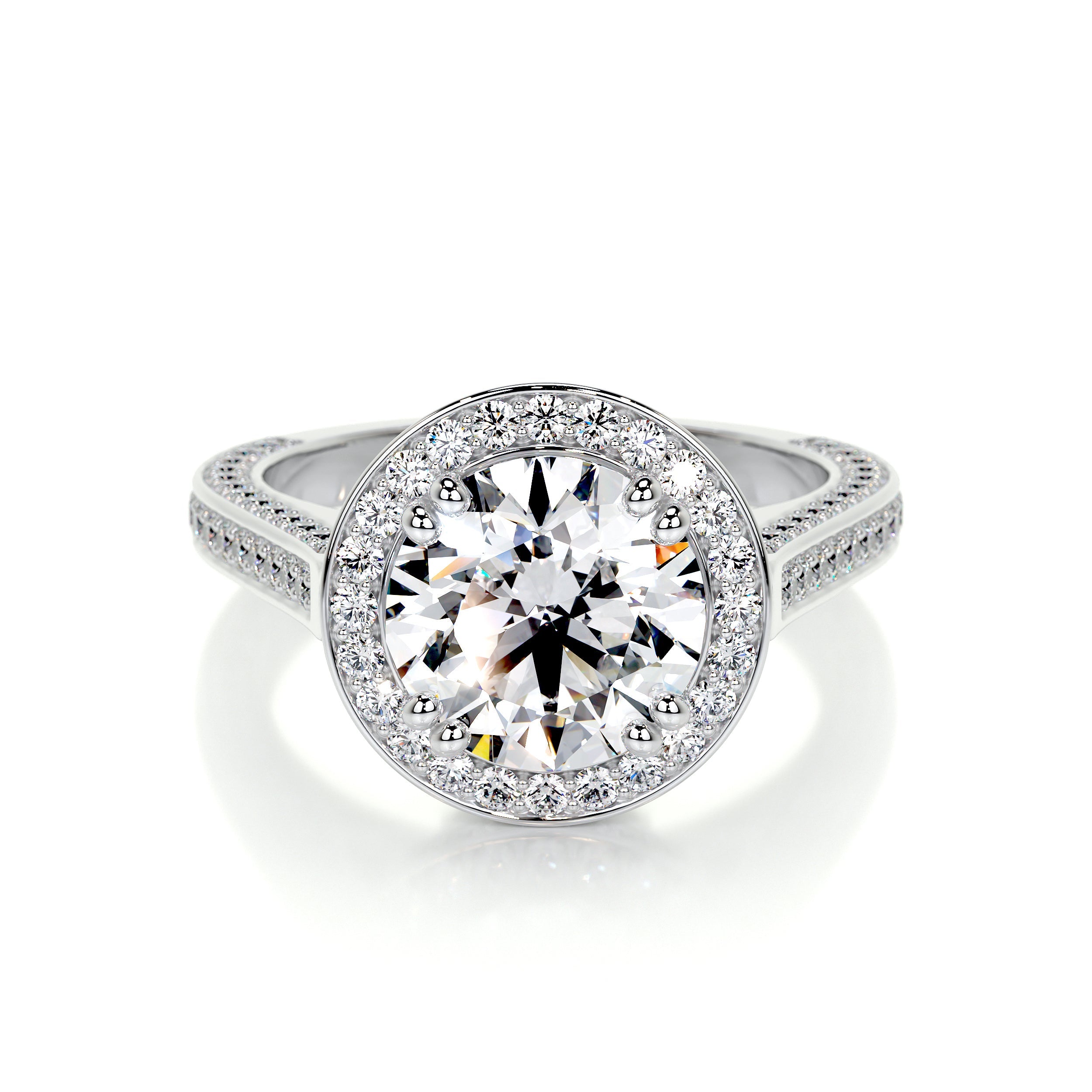 Lynn Lab Grown Diamond Ring (2.85 Carat) -14K White Gold