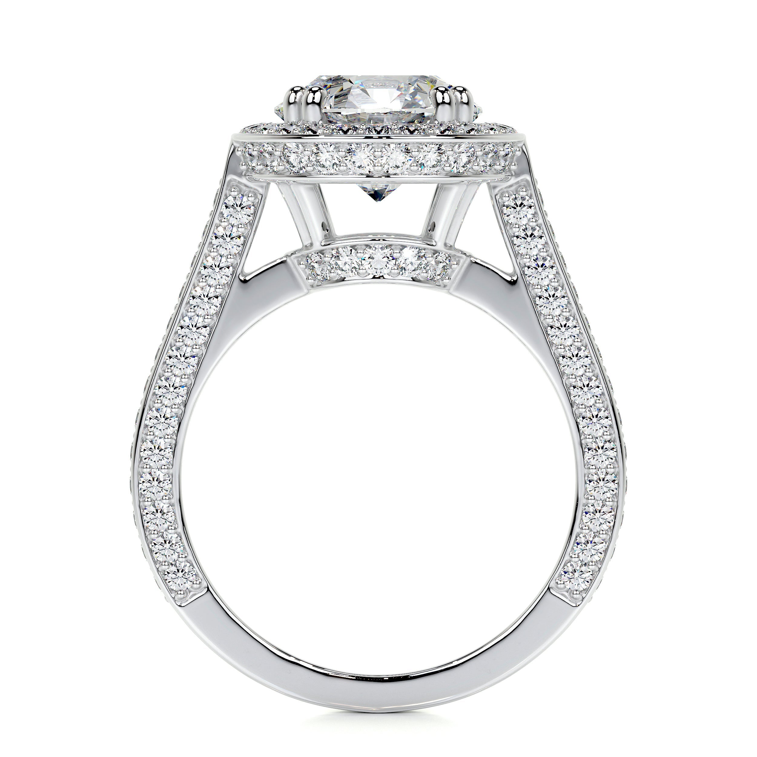 Lynn Lab Grown Diamond Ring (2.85 Carat) -14K White Gold