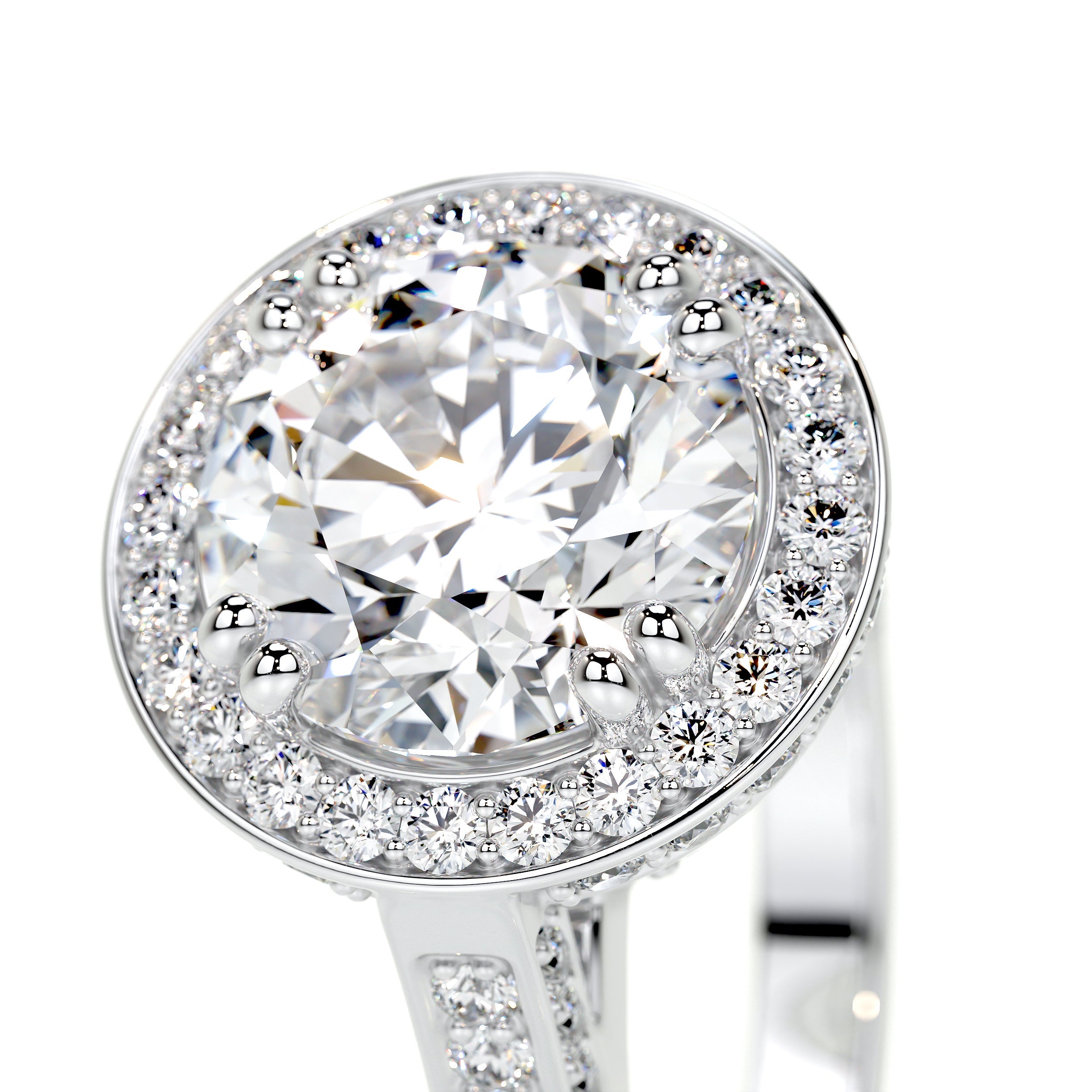 Lynn Lab Grown Diamond Ring (2.85 Carat) -14K White Gold