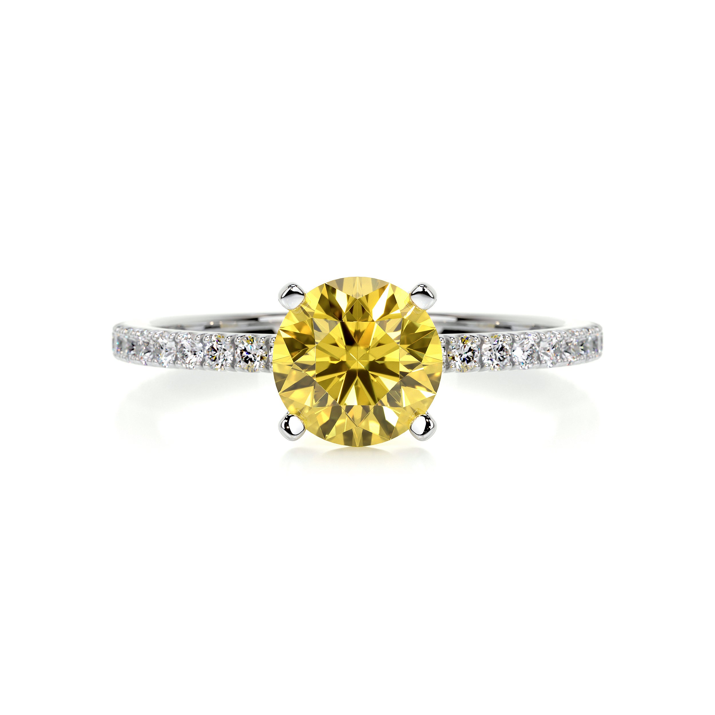 Stephanie Diamond Engagement Ring -14K White Gold