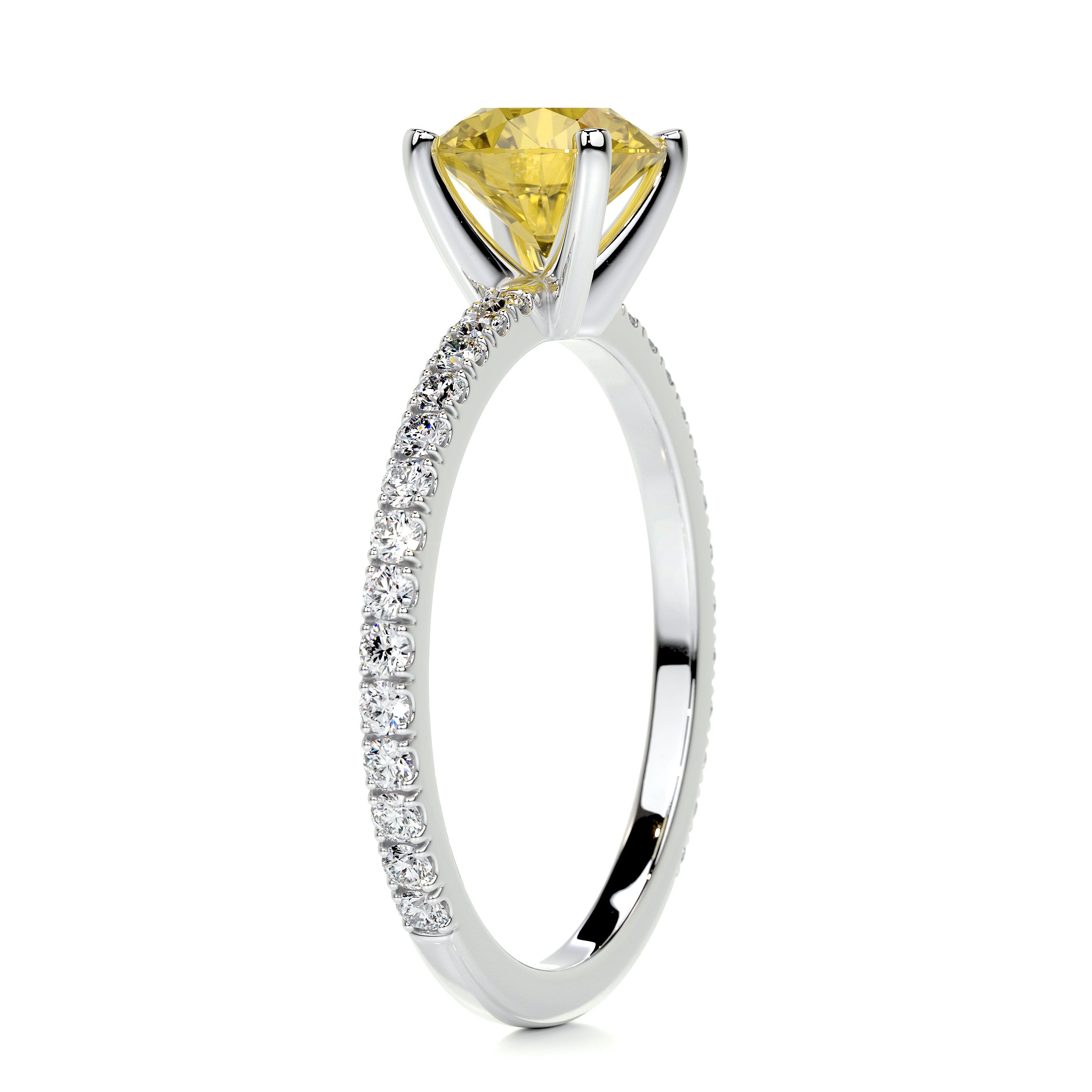 Stephanie Diamond Engagement Ring -14K White Gold