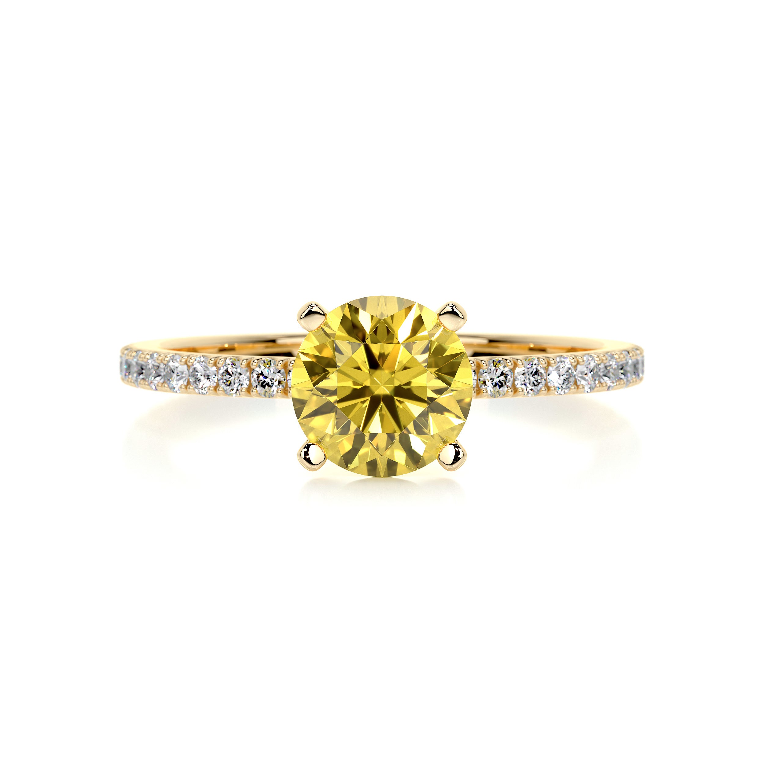 Stephanie Diamond Engagement Ring -18K Yellow Gold