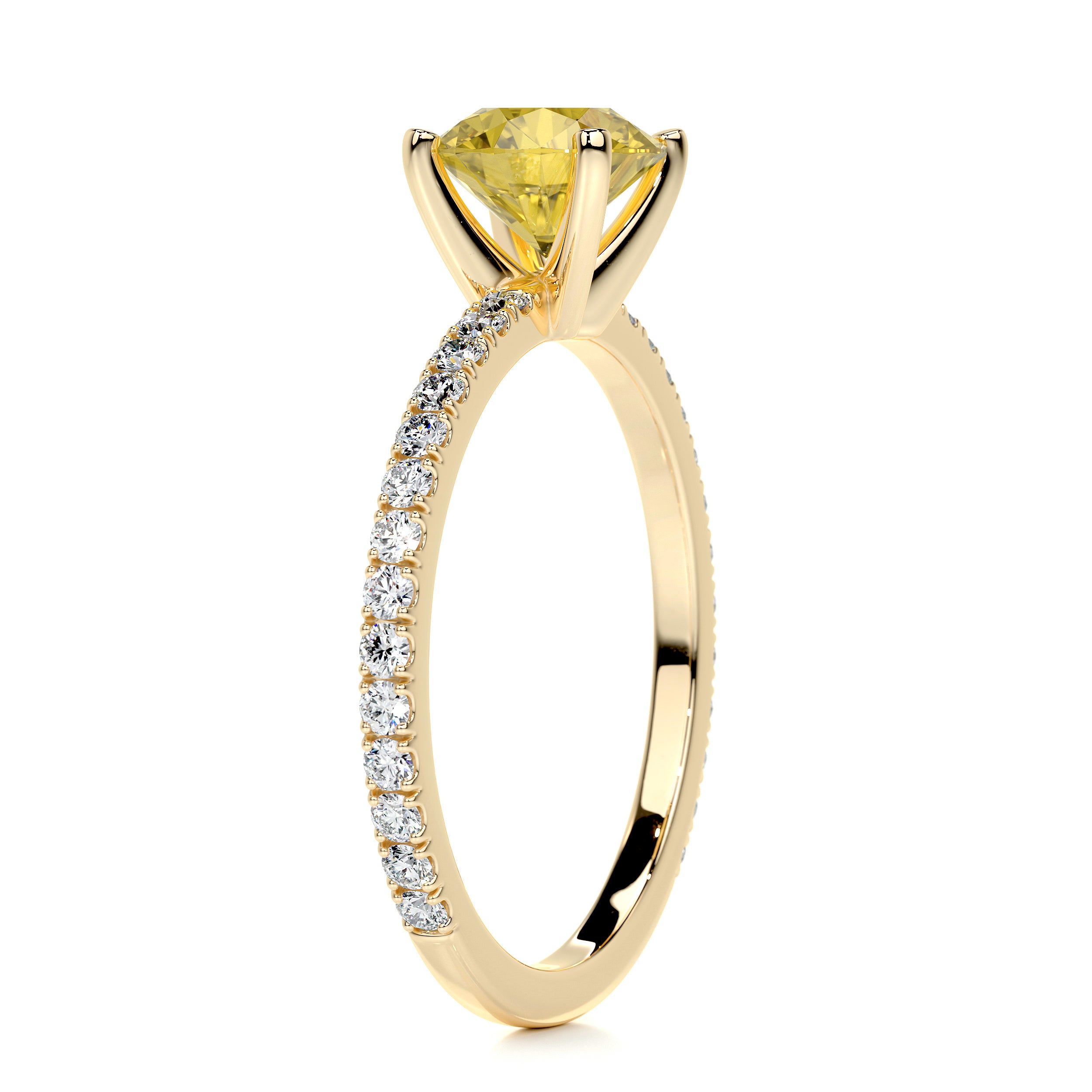 Stephanie Diamond Engagement Ring -18K Yellow Gold