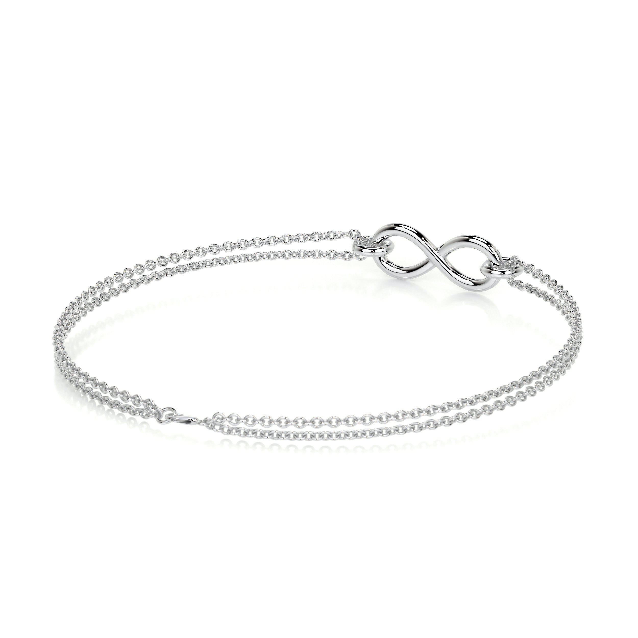 Candice Diamonds Bracelet (0.07 Carat) -14K White Gold
