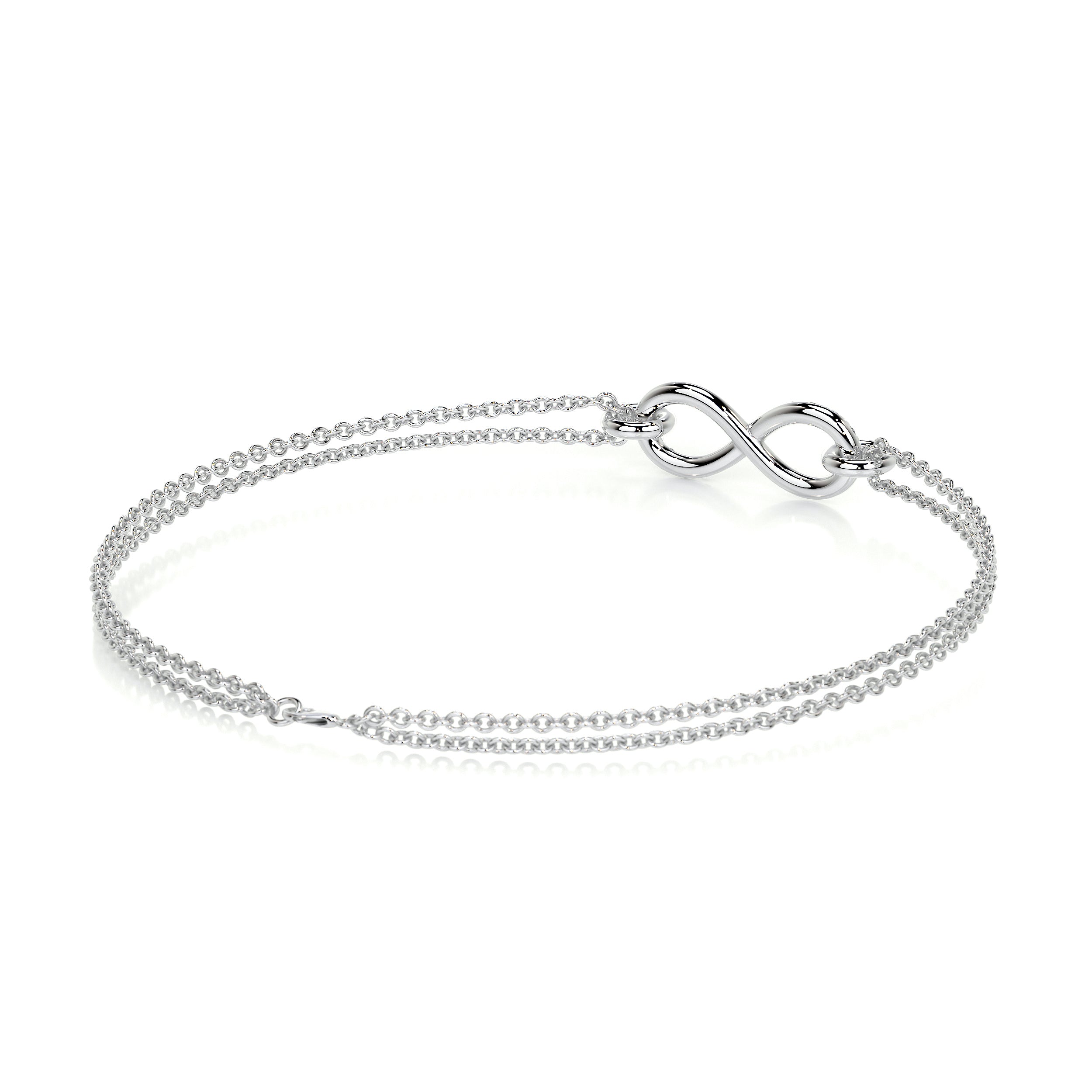 Candice Lab Grown Diamonds Bracelet   (0.07 Carat) -14K White Gold