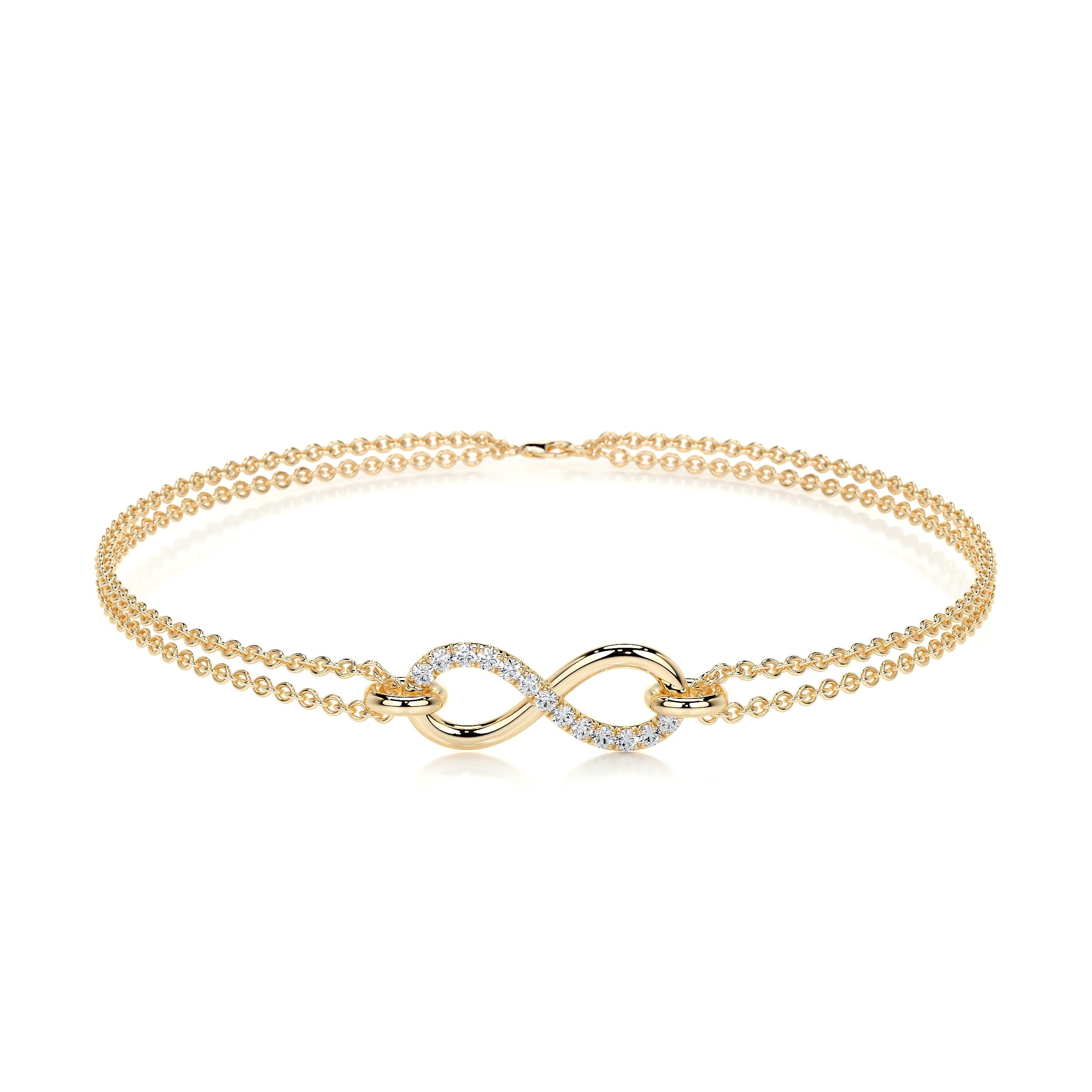 Candice Lab Grown Diamonds Bracelet (0.07 Carat) -18K Yellow Gold