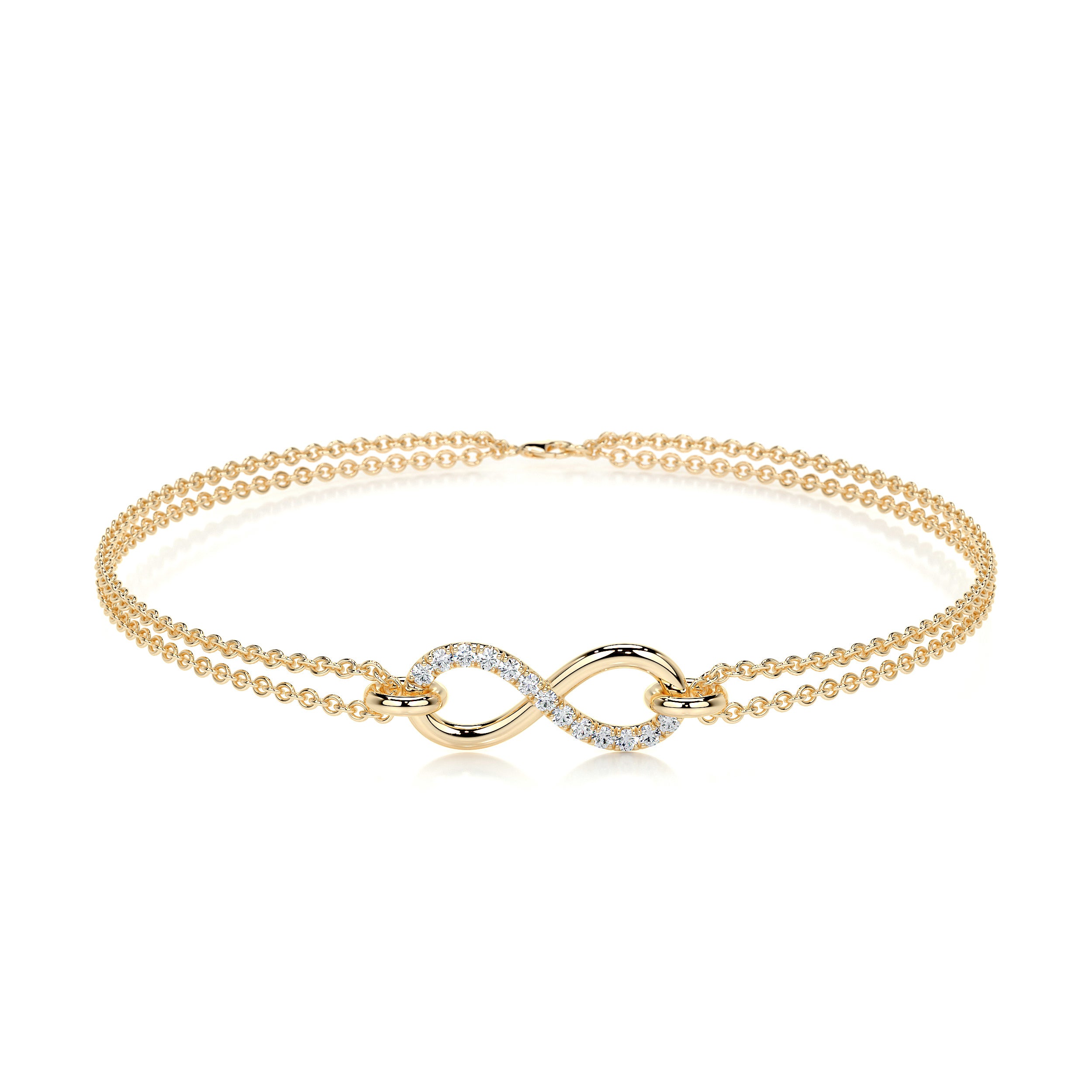 Candice Diamonds Bracelet (0.07 Carat) -18K Yellow Gold