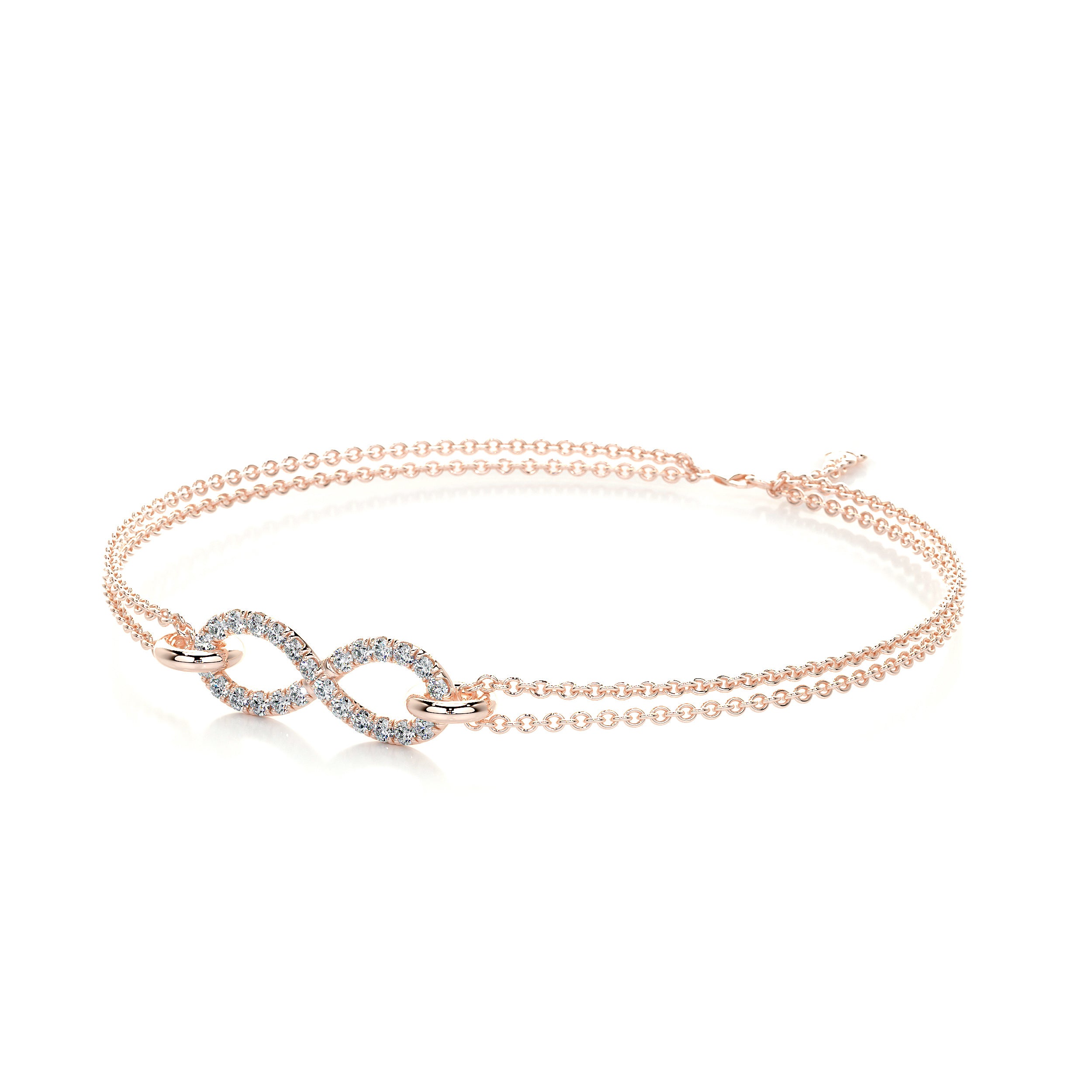 Debbie Diamonds Bracelet (0.25 Carat) -14K Rose Gold