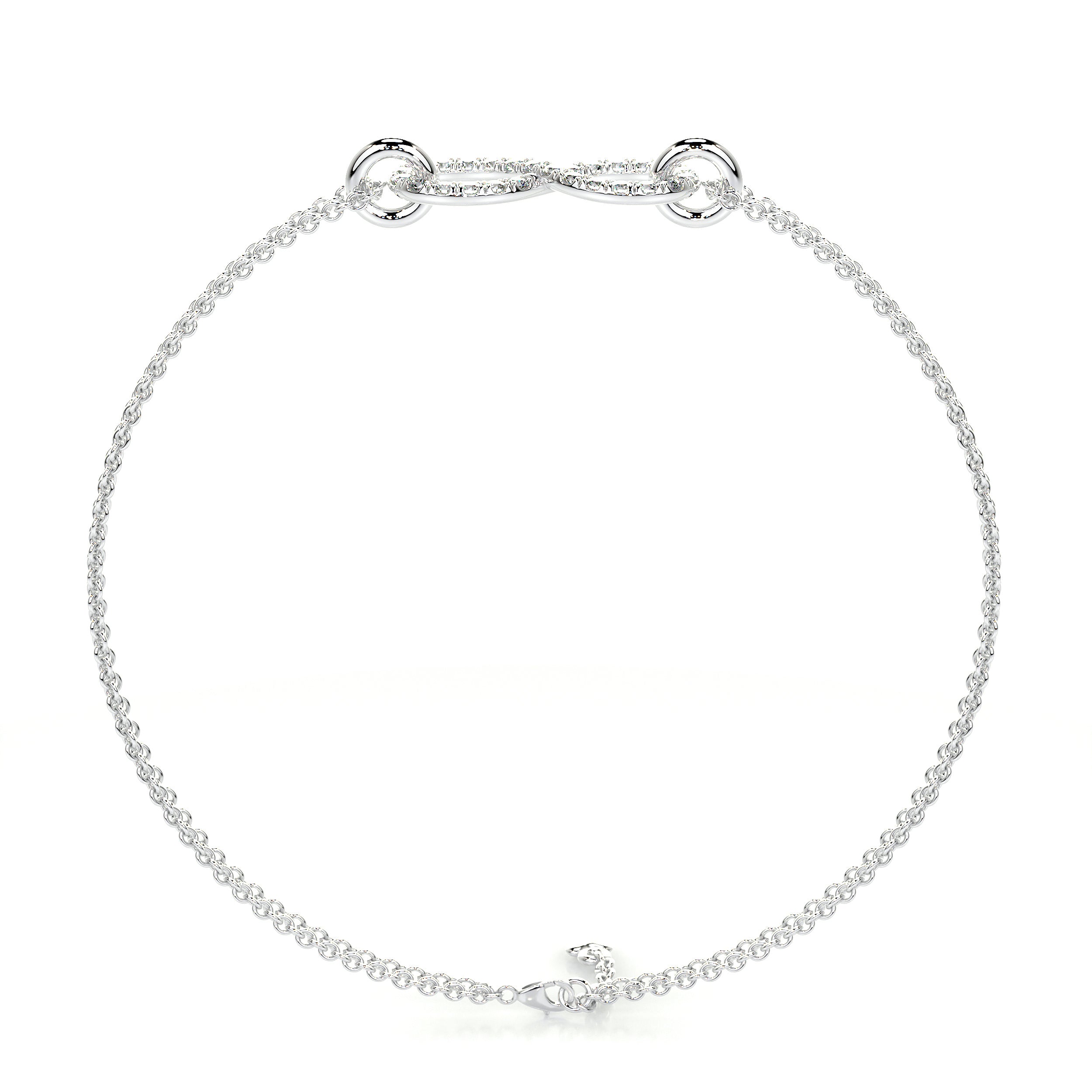 Debbie Diamonds Bracelet   (0.25 Carat) -18K White Gold