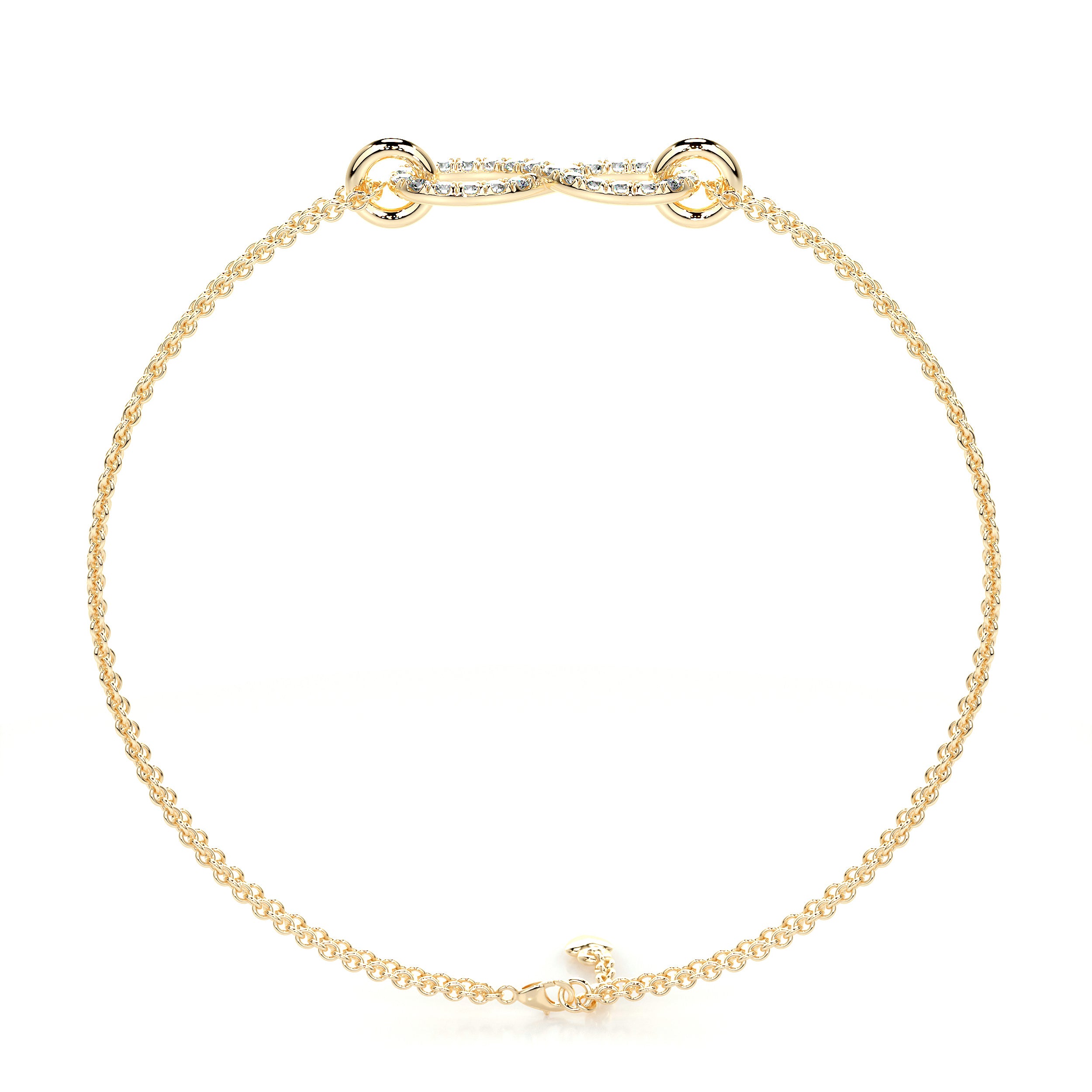 Debbie Diamonds Bracelet   (0.25 Carat) -18K Yellow Gold