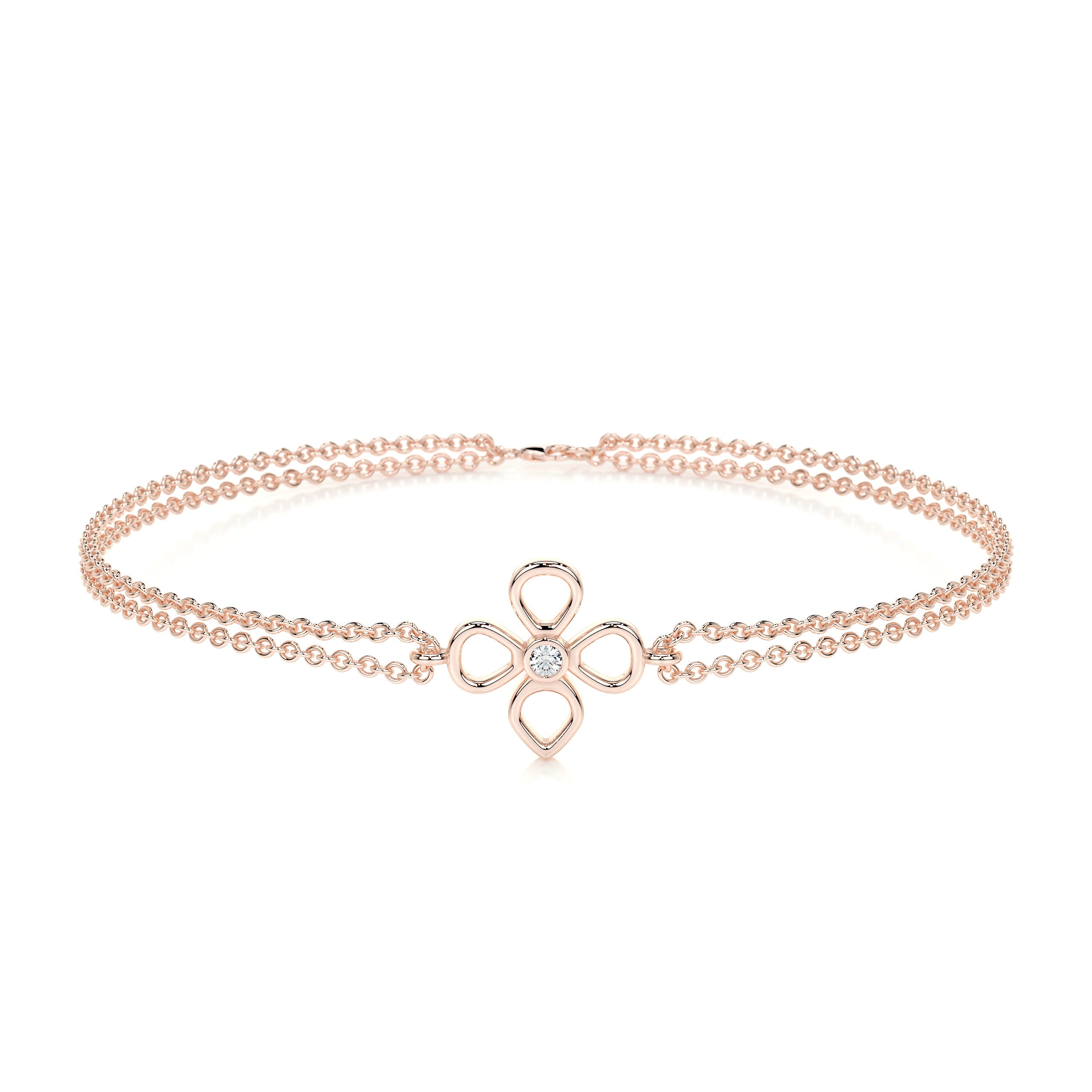Dolores Diamonds Bracelet (0.02 Carat) -14K Rose Gold