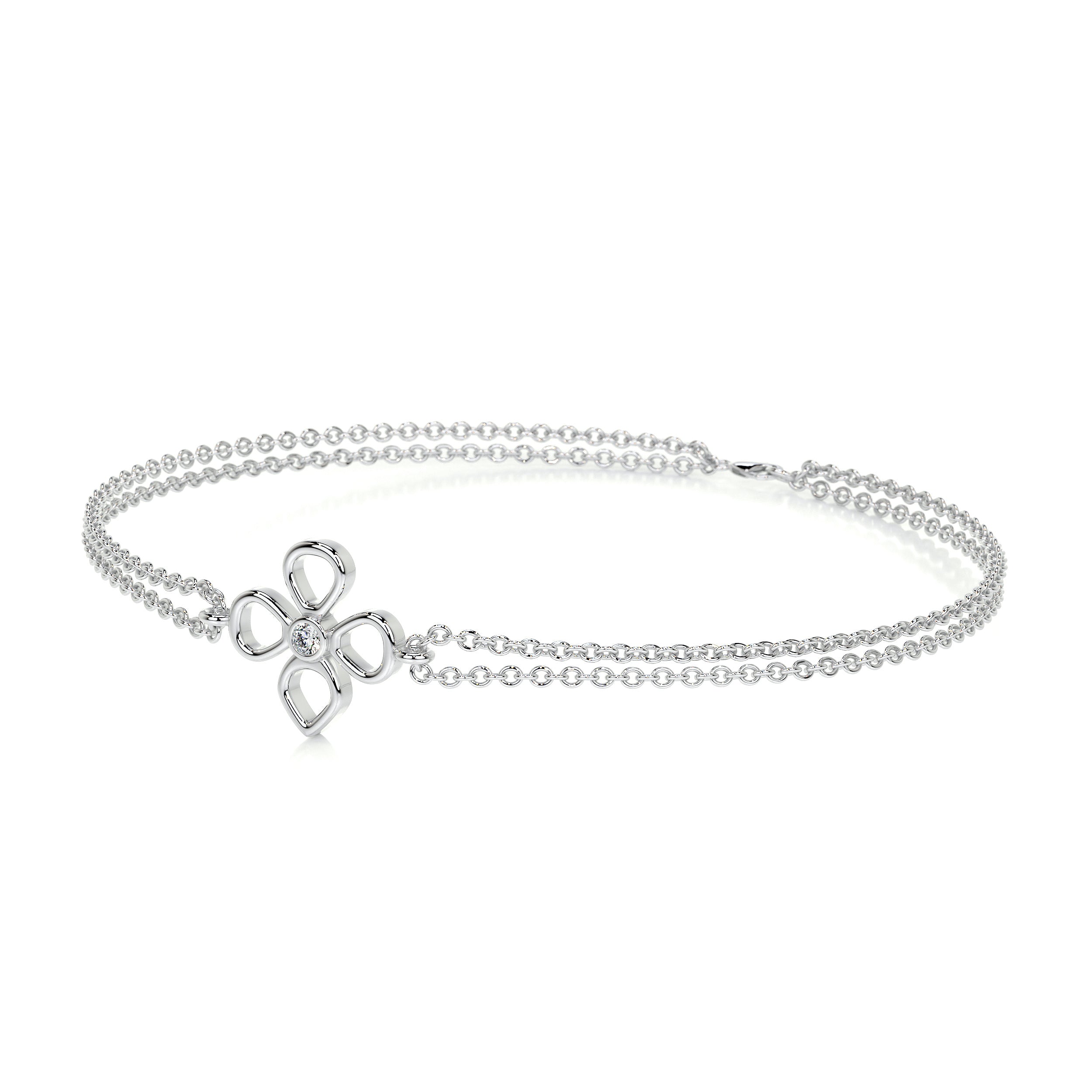 Dolores Diamonds Bracelet (0.02 Carat) -14K White Gold