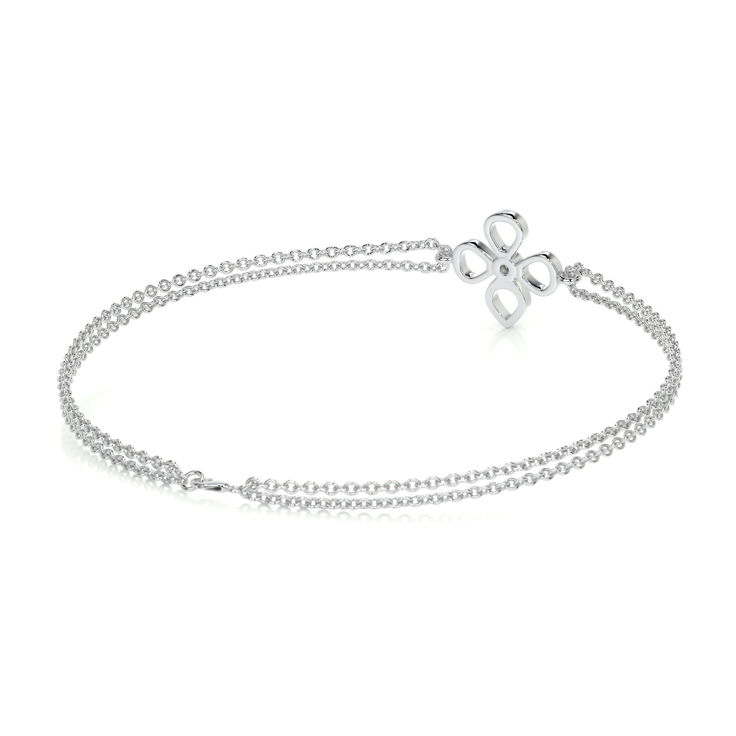 Dolores Lab Grown Diamonds Bracelet (0.02 Carat) -18K White Gold