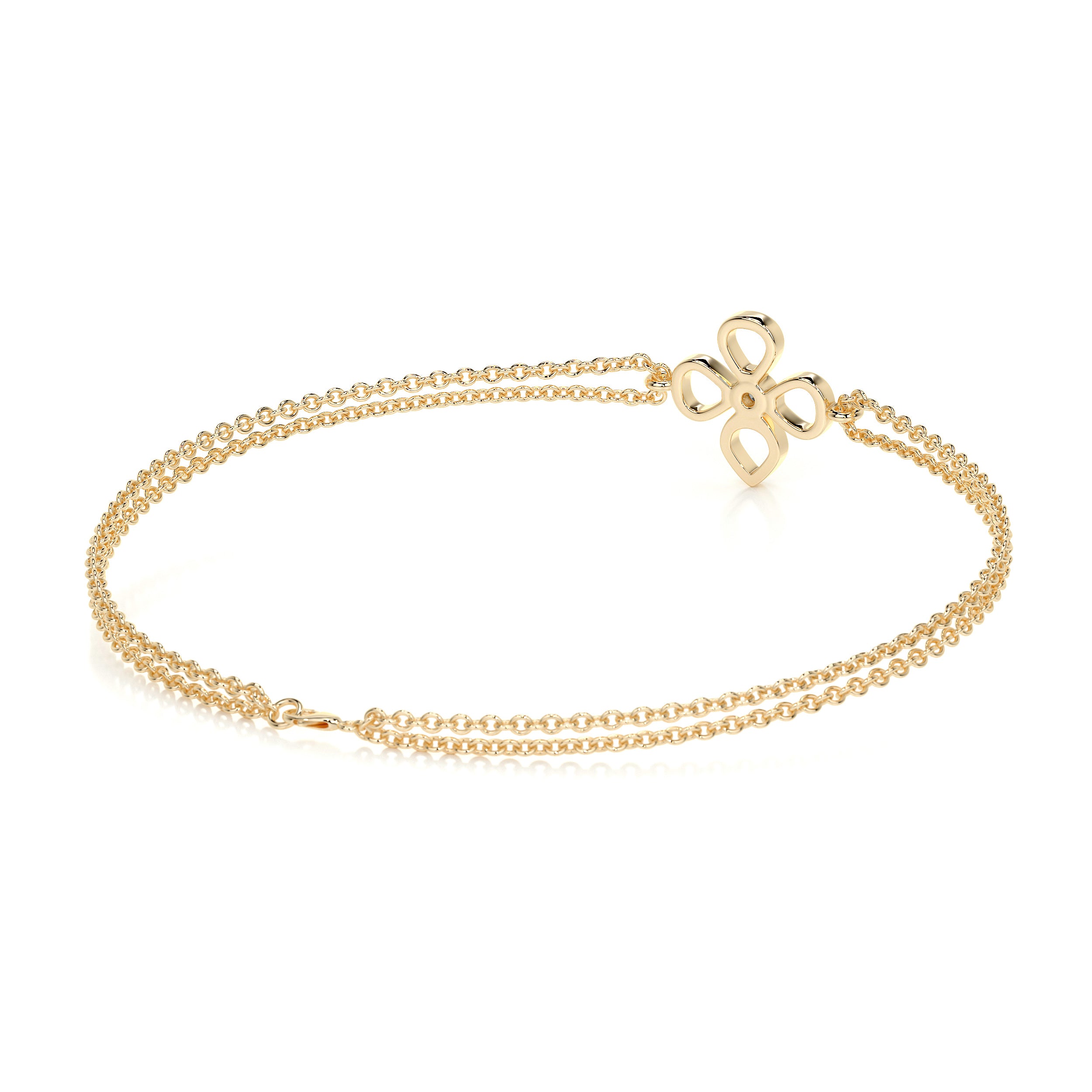 Dolores Lab Grown Diamonds Bracelet (0.02 Carat) -18K Yellow Gold