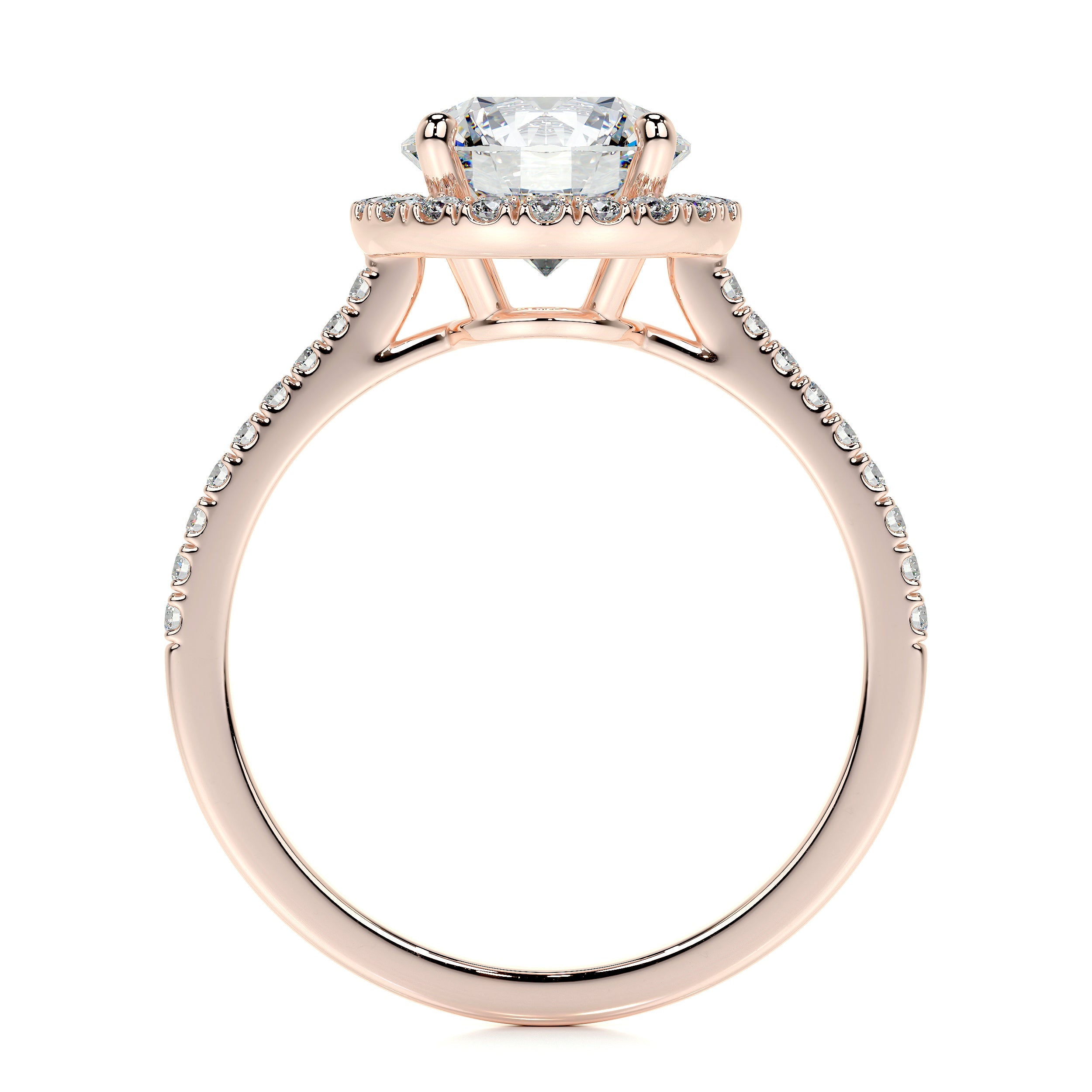 Layla Lab Grown Diamond Ring (2.50 Carat) -14K Rose Gold