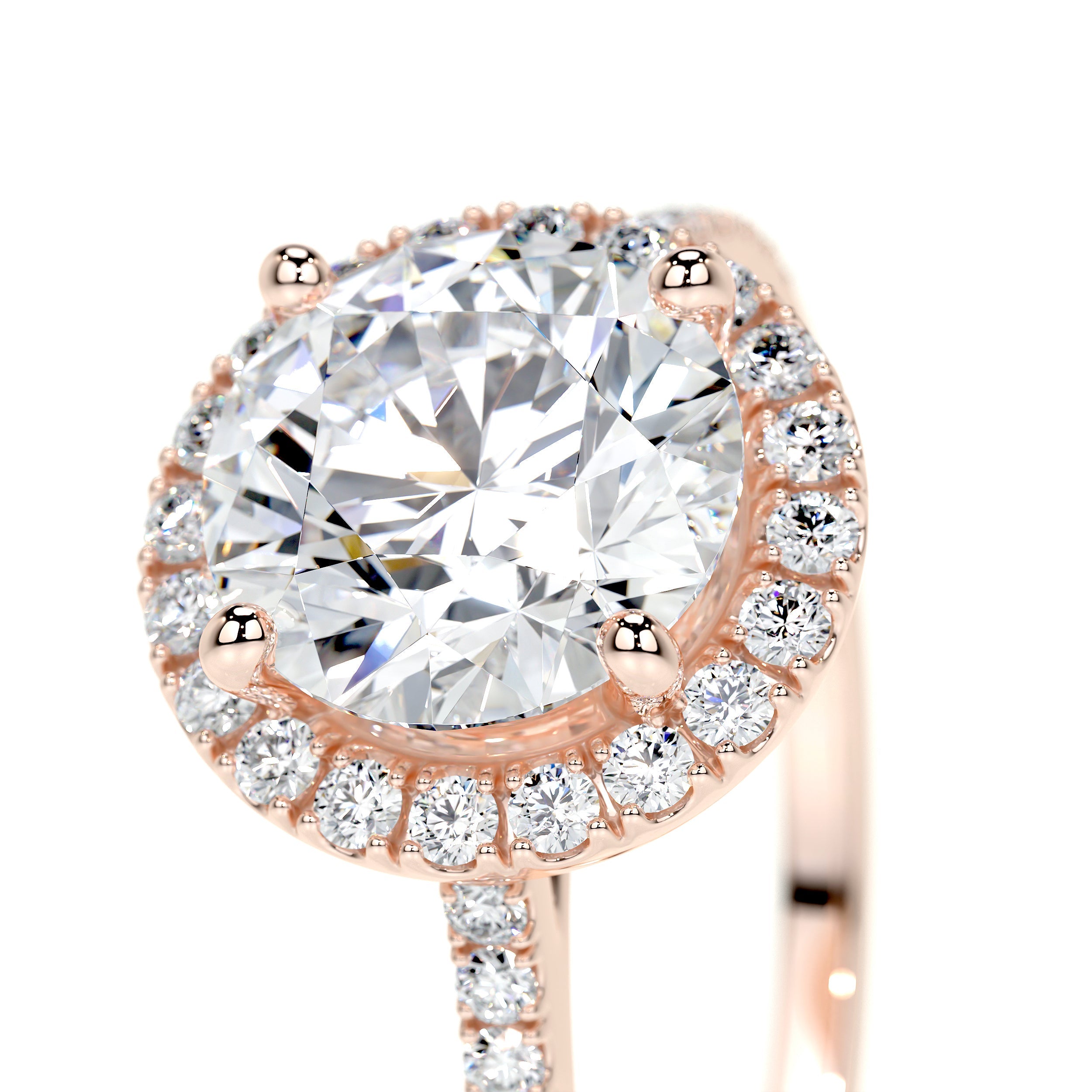 Layla Lab Grown Diamond Ring (2.50 Carat) -14K Rose Gold