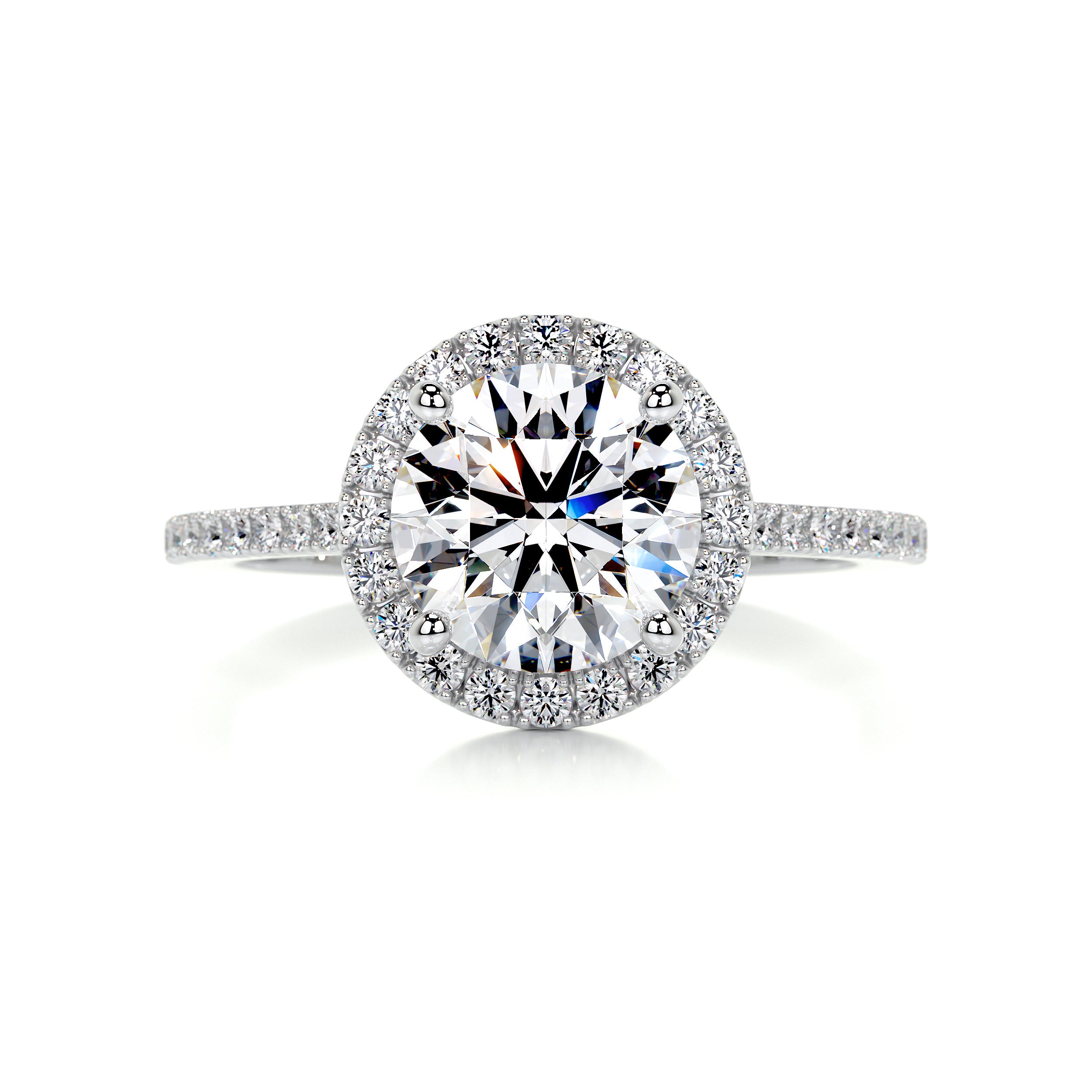 Layla Diamond Engagement Ring -14K White Gold