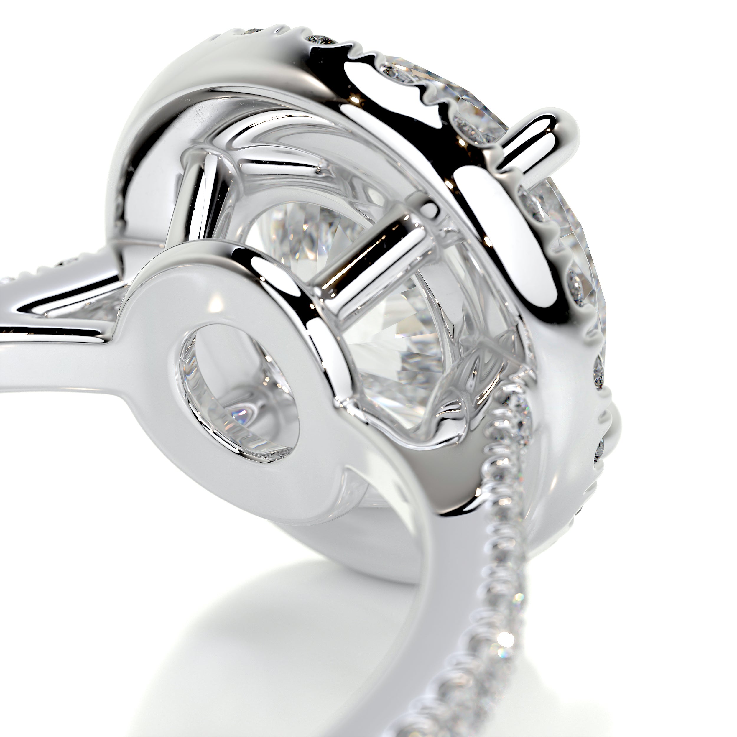 Layla Diamond Engagement Ring -14K White Gold