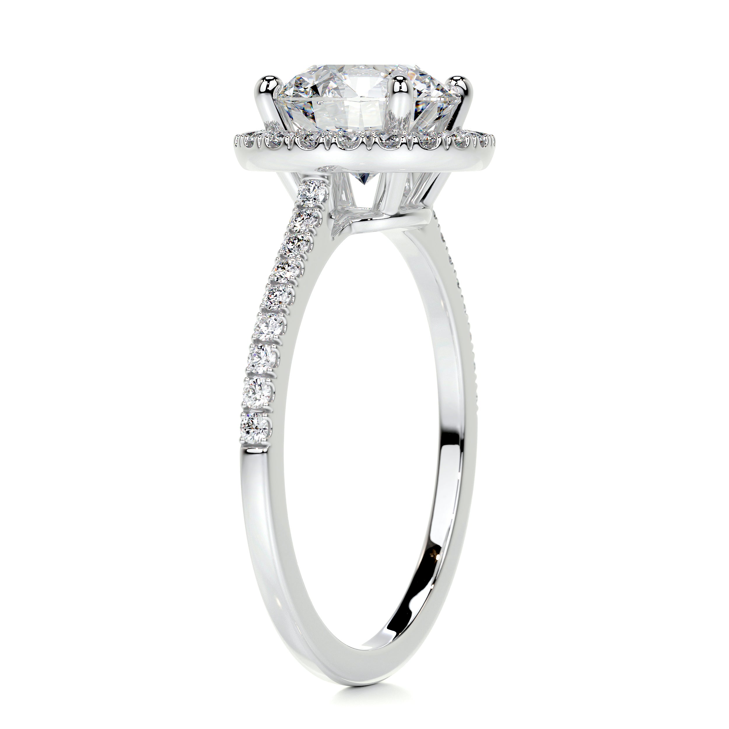 Layla Diamond Engagement Ring -14K White Gold