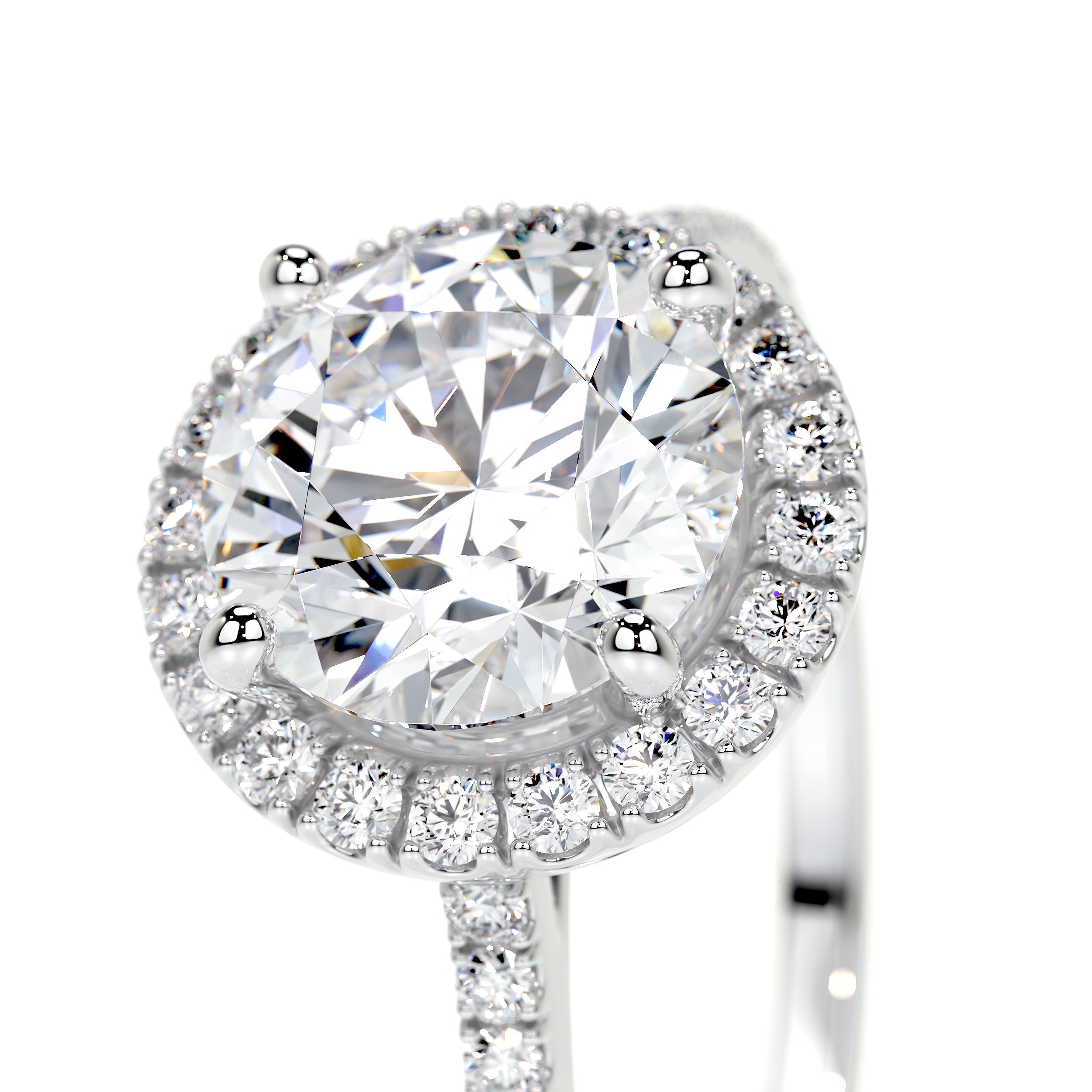 Layla Lab Grown Diamond Ring (2.50 Carat) -14K White Gold