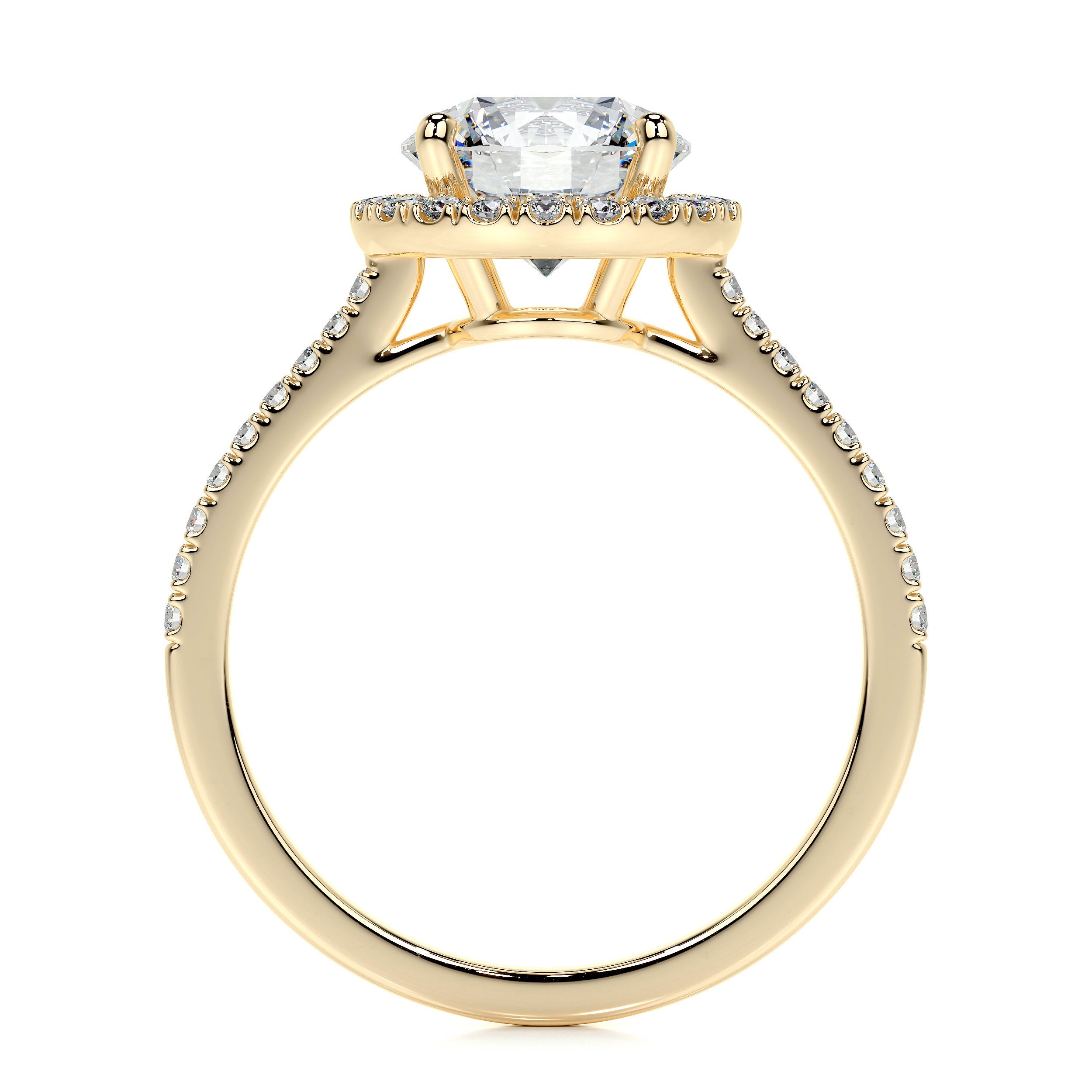 Layla Lab Grown Diamond Ring (2.50 Carat) -18K Yellow Gold