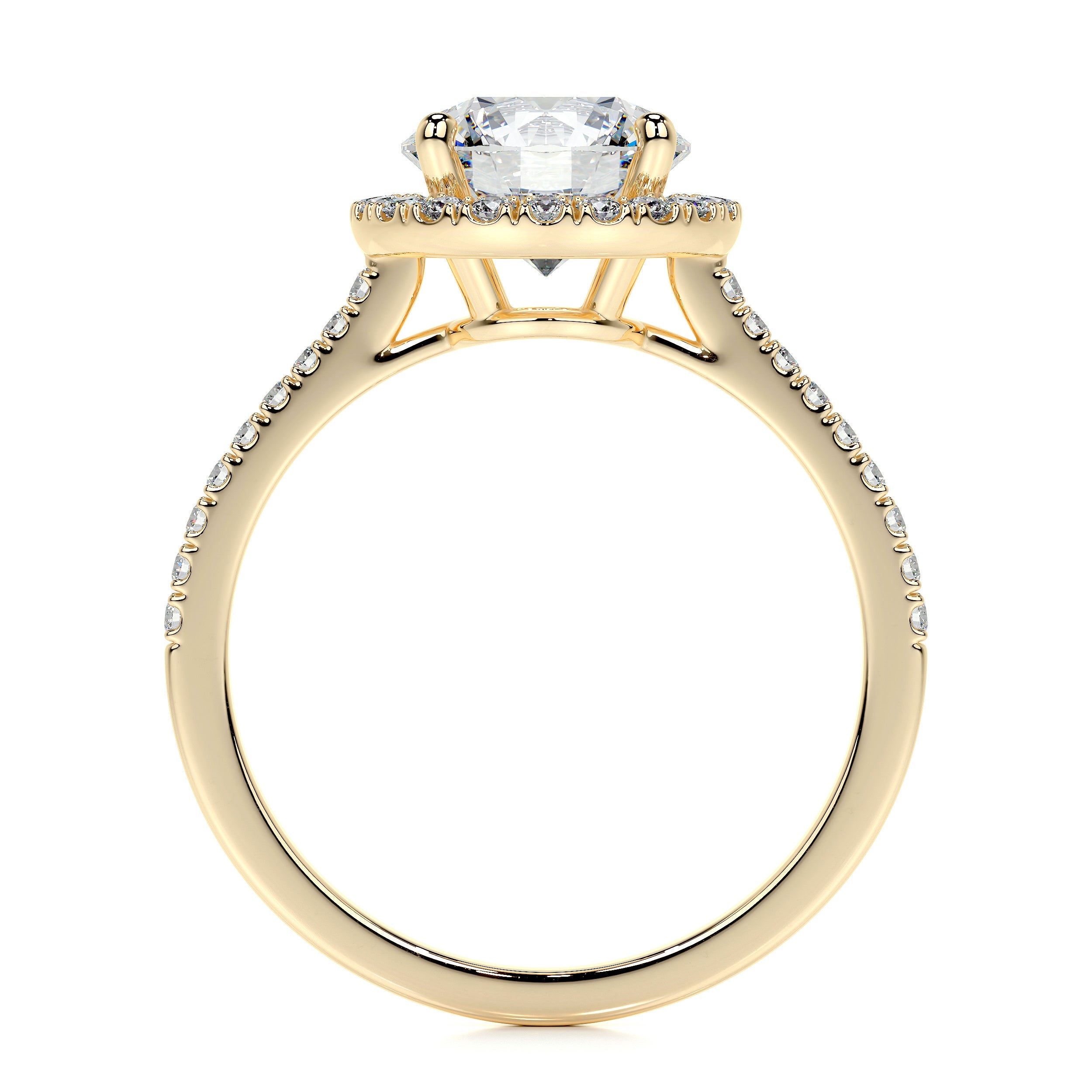 Layla Lab Grown Diamond Ring   (2.50 Carat) -18K Yellow Gold