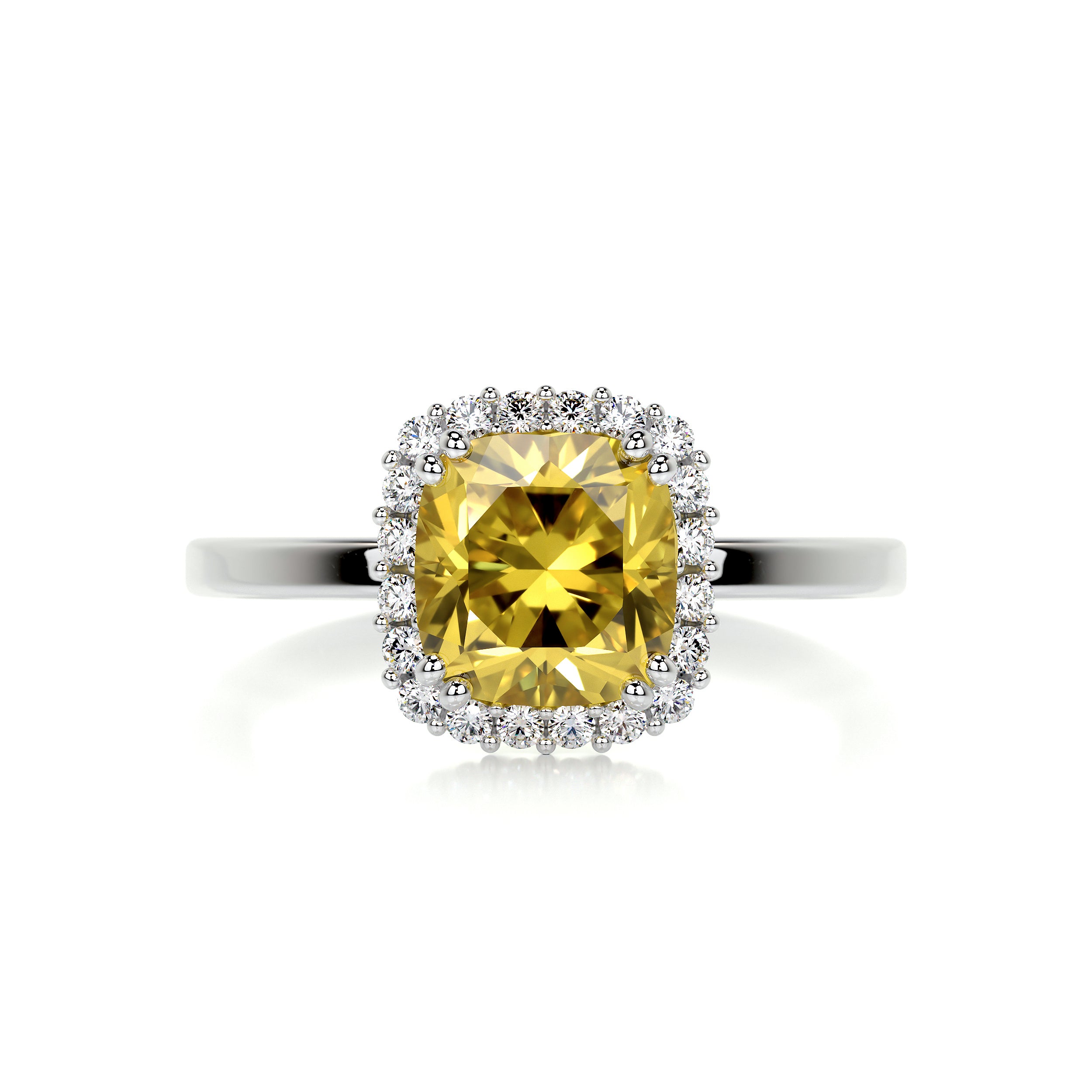 Emery Fantasy Diamond Engagement Ring - 14K White Gold