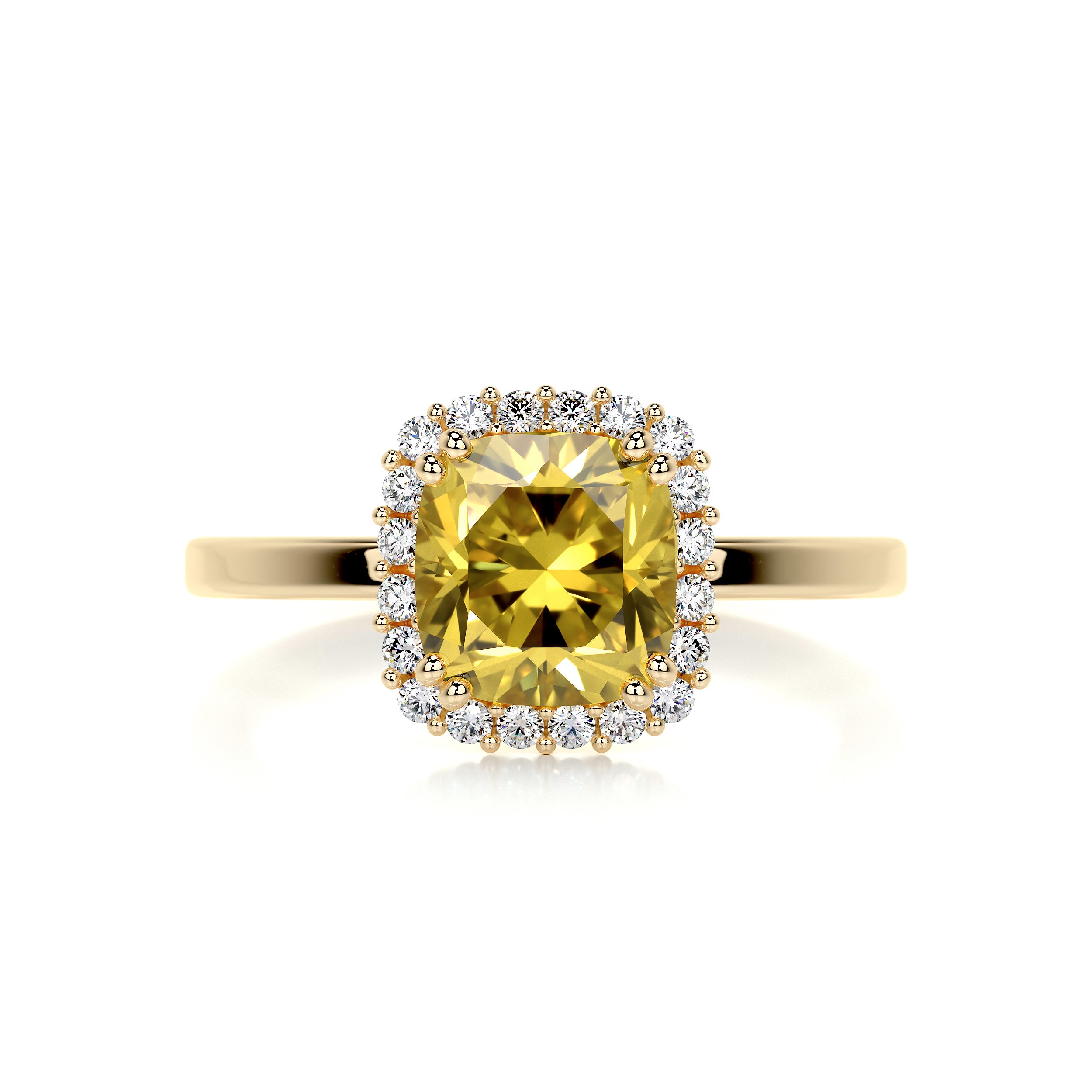 Emery Fantasy Diamond Engagement Ring - 18K Yellow Gold