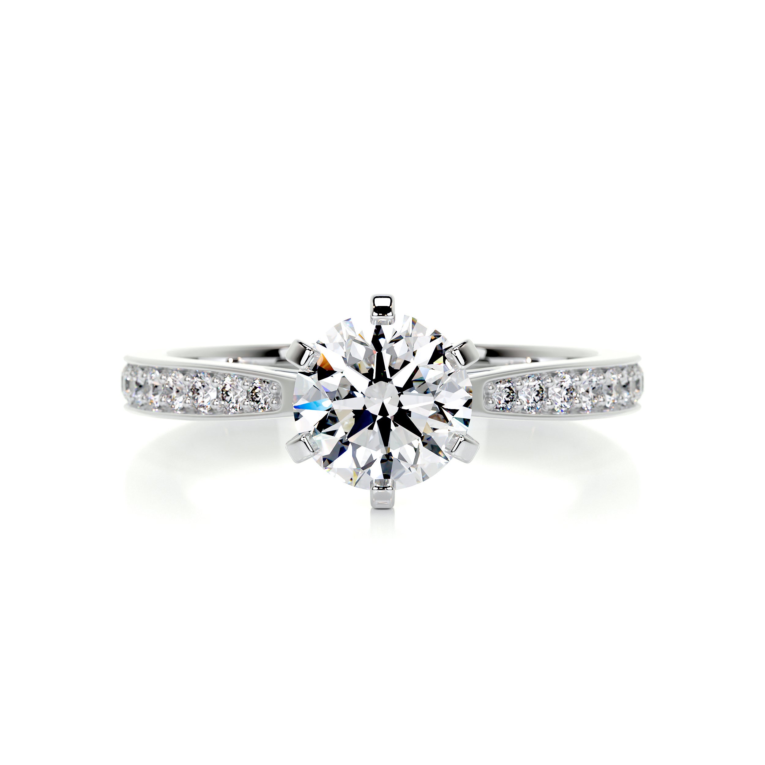 Talia Diamond Engagement Ring - 14K White Gold