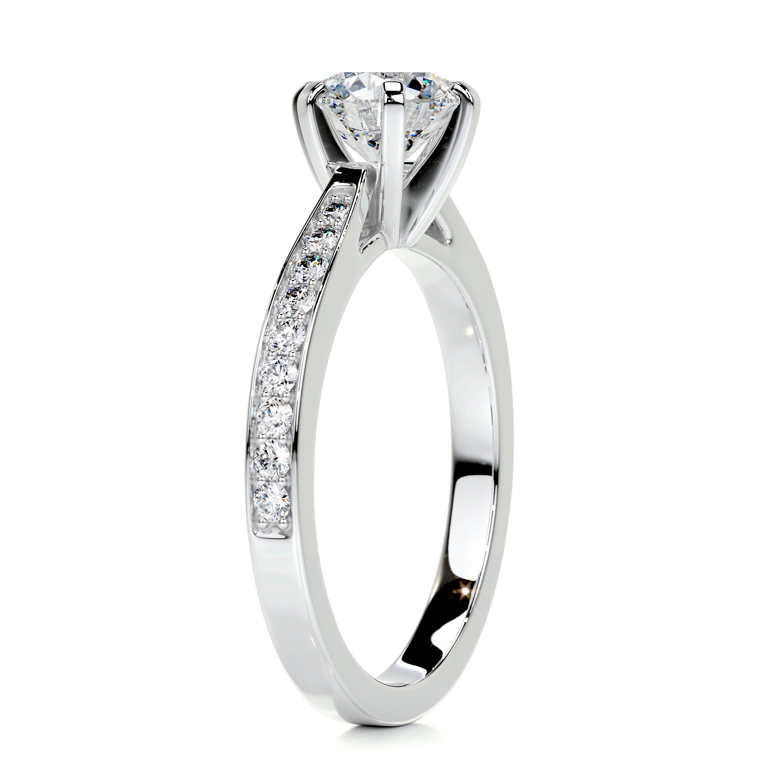 Talia Diamond Engagement Ring - 14K White Gold