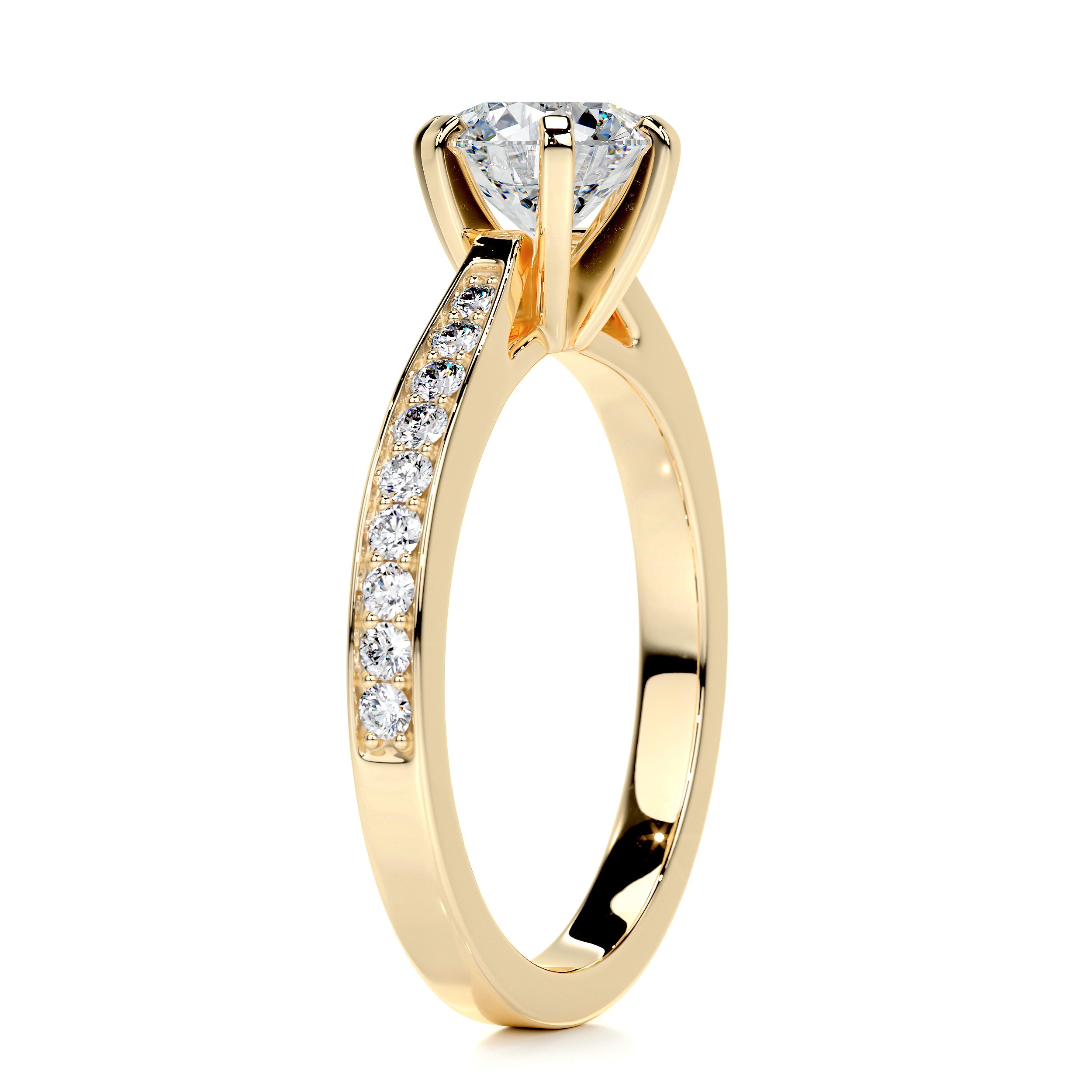 Talia Diamond Engagement Ring - 18K Yellow Gold