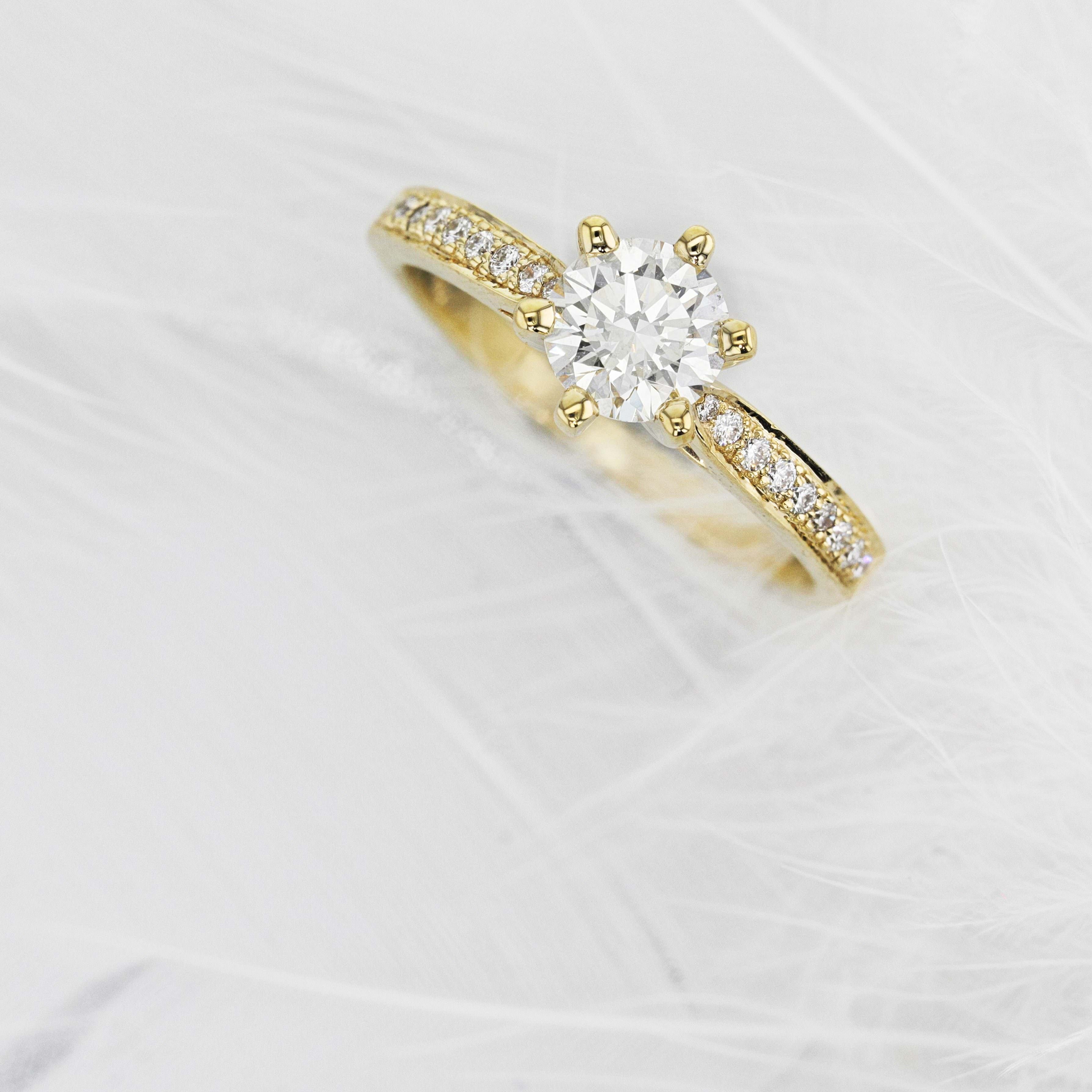 Talia Lab Grown Diamond Ring - 18K Yellow Gold