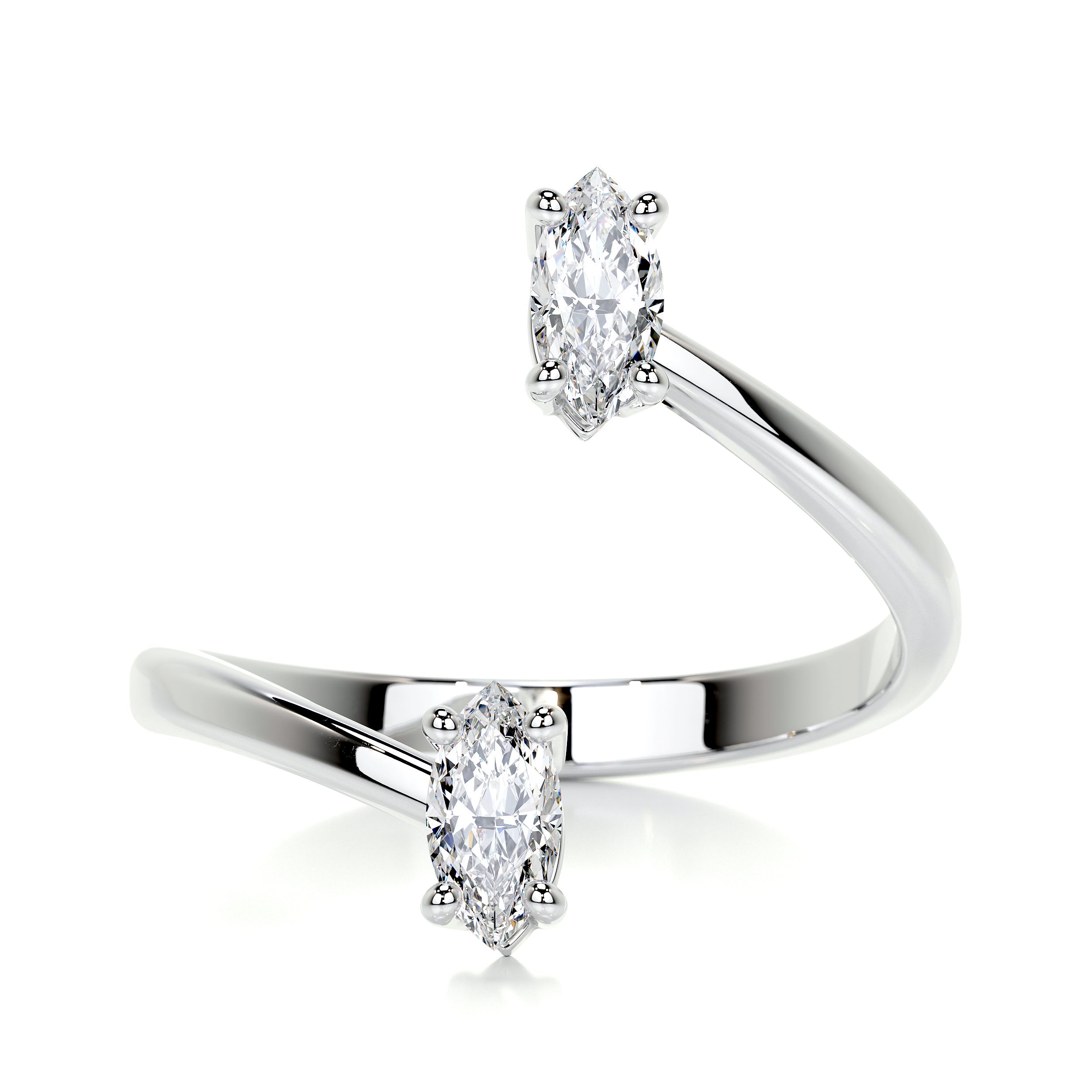Anita Fashion Ring (0.36 Carat) -14K White Gold