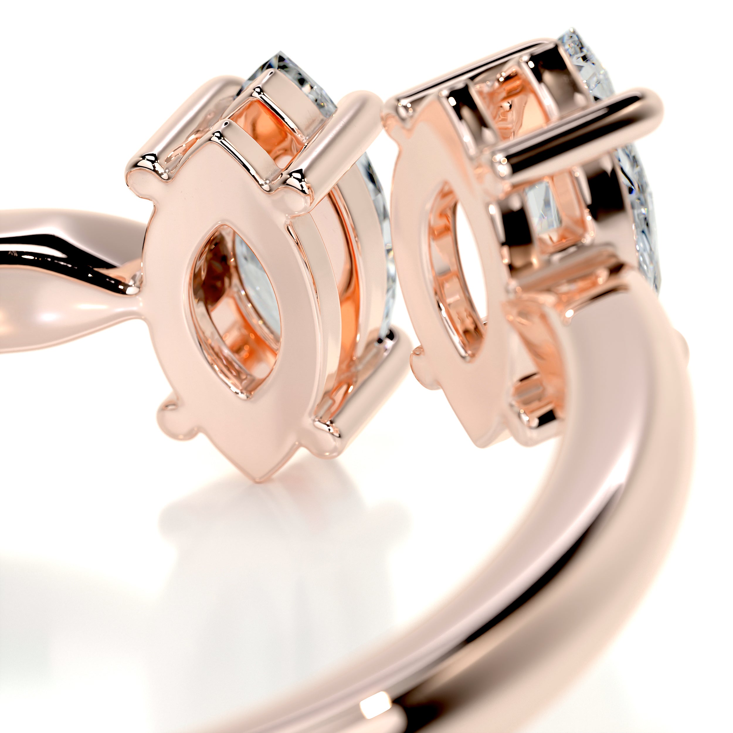 Celine Fashion Ring (0.36 Carat) -14K Rose Gold