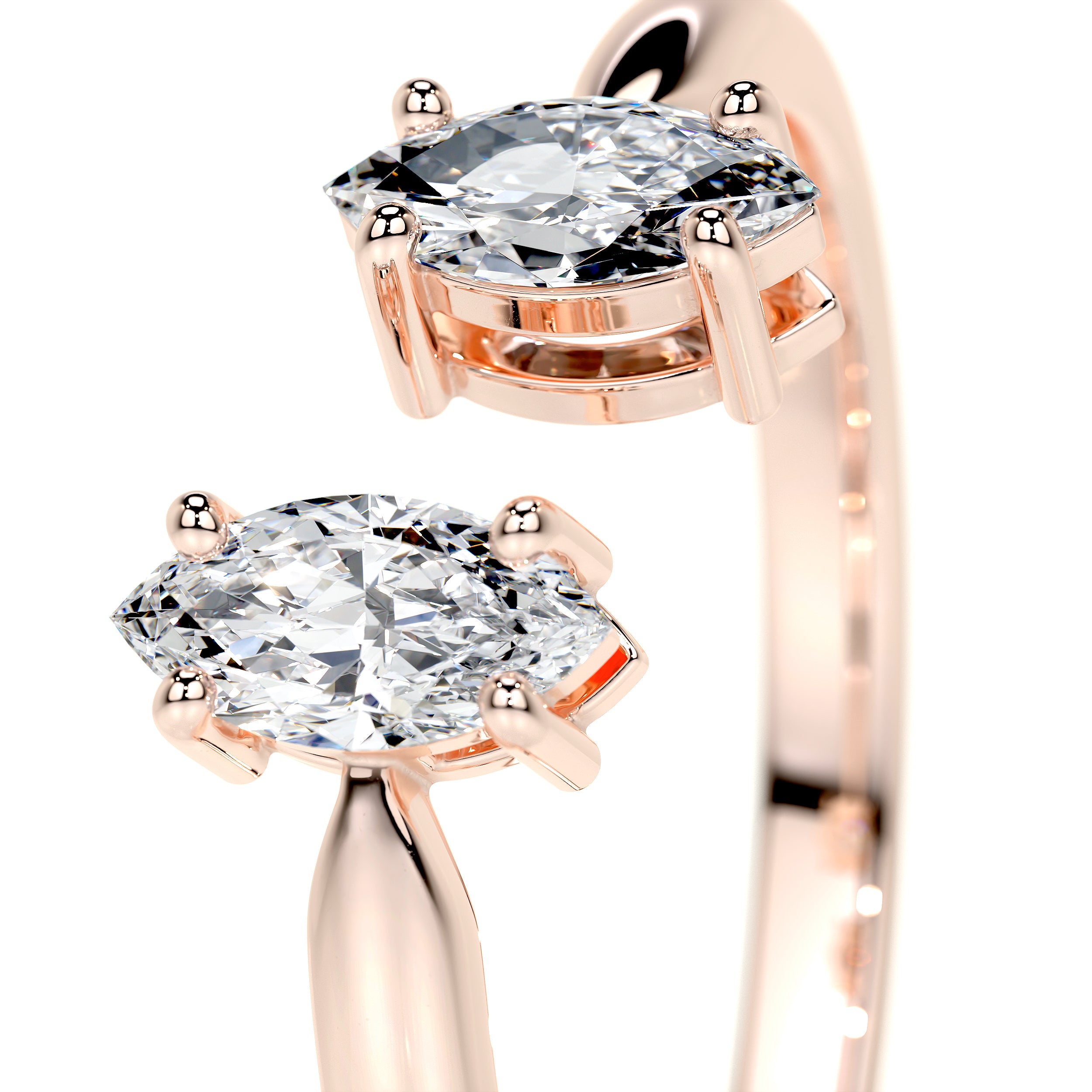 Celine Lab Grown Fashion Ring   (0.36 Carat) -14K Rose Gold