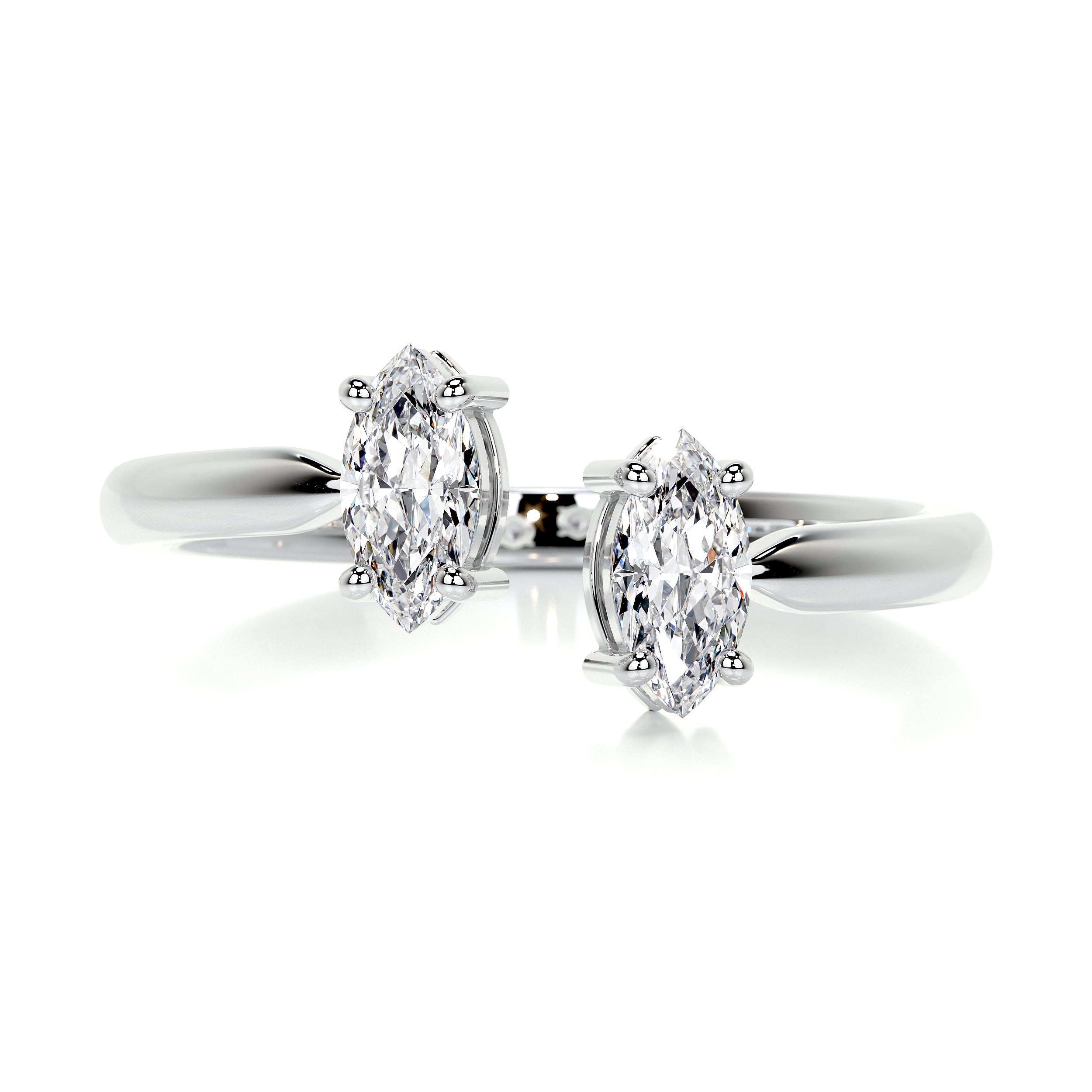 Celine Fashion Ring (0.36 Carat) -14K White Gold