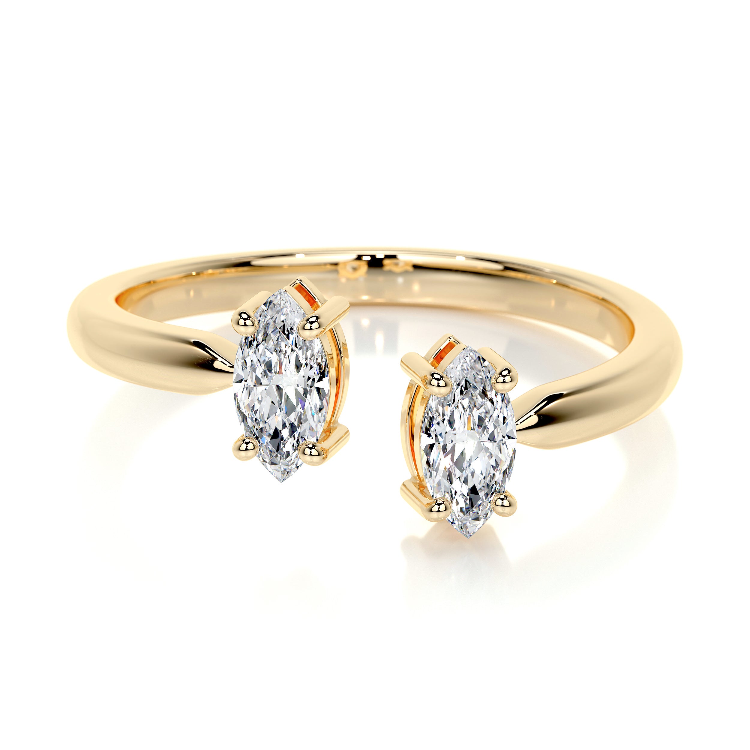 Celine Lab Grown Fashion Ring (0.36 Carat) -18K Yellow Gold
