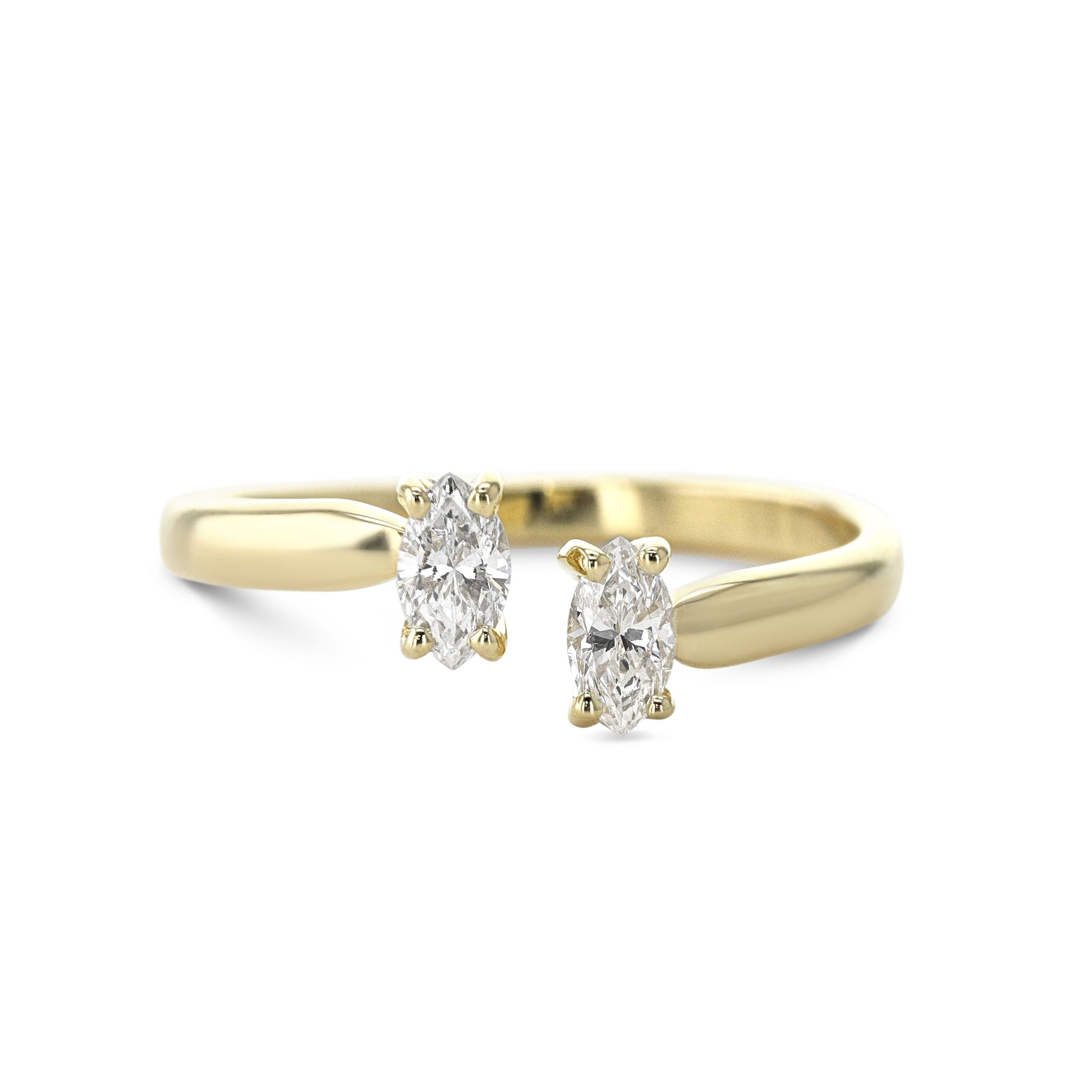 Celine Fashion Ring (0.36 Carat) -18K Yellow Gold