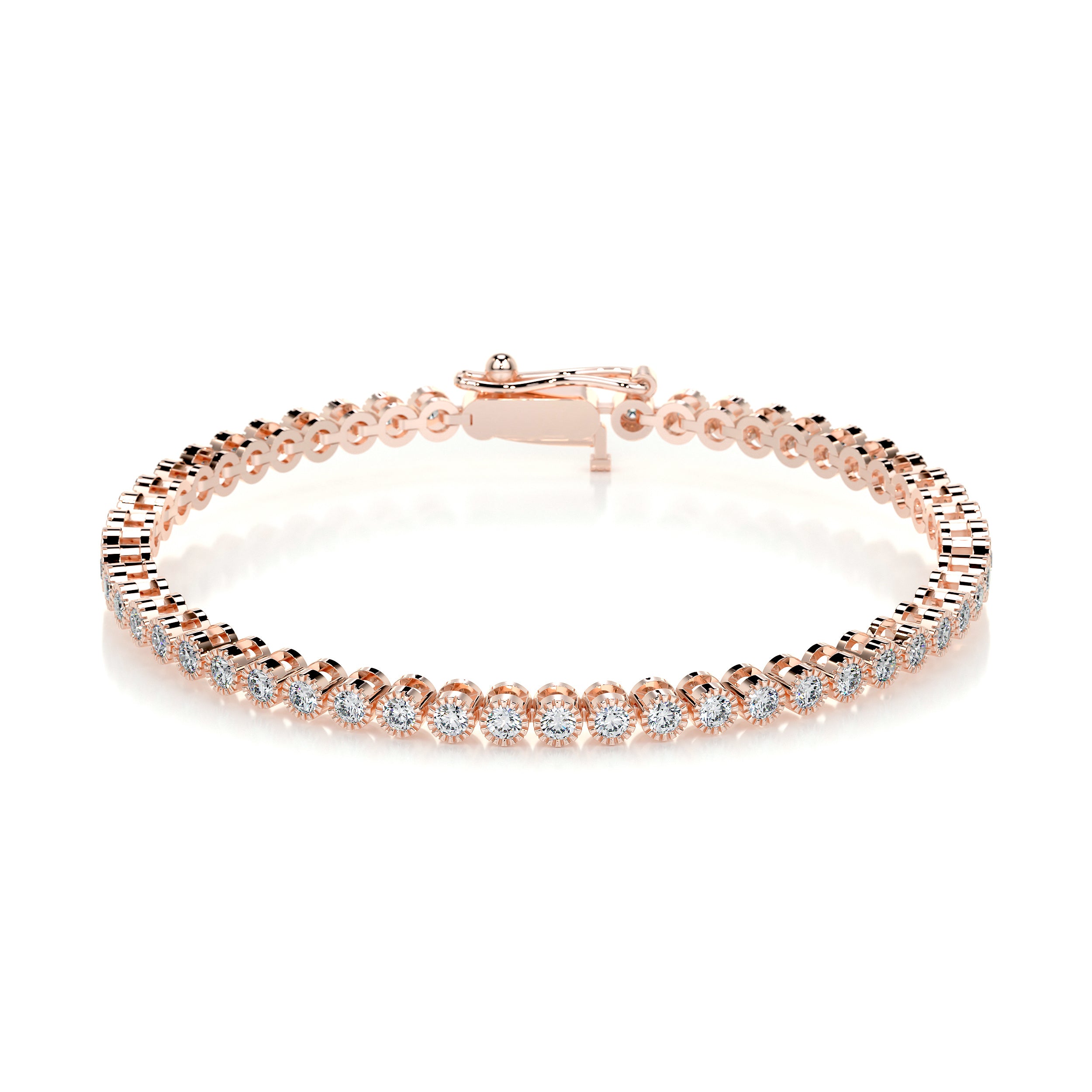 Laura Diamond Tennis Bracelet (1.50 Carat) -14K Rose Gold